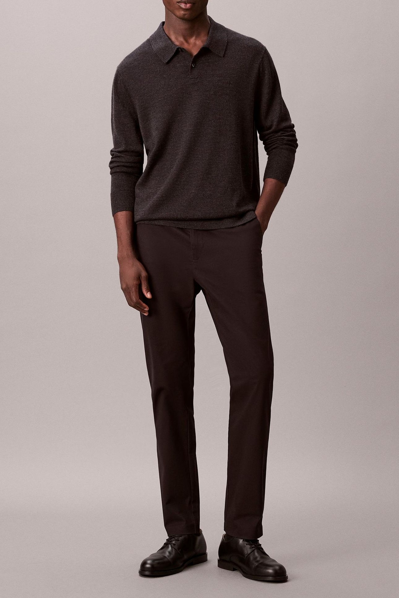 SLIM TAPERED SATEEN BLACK 1
