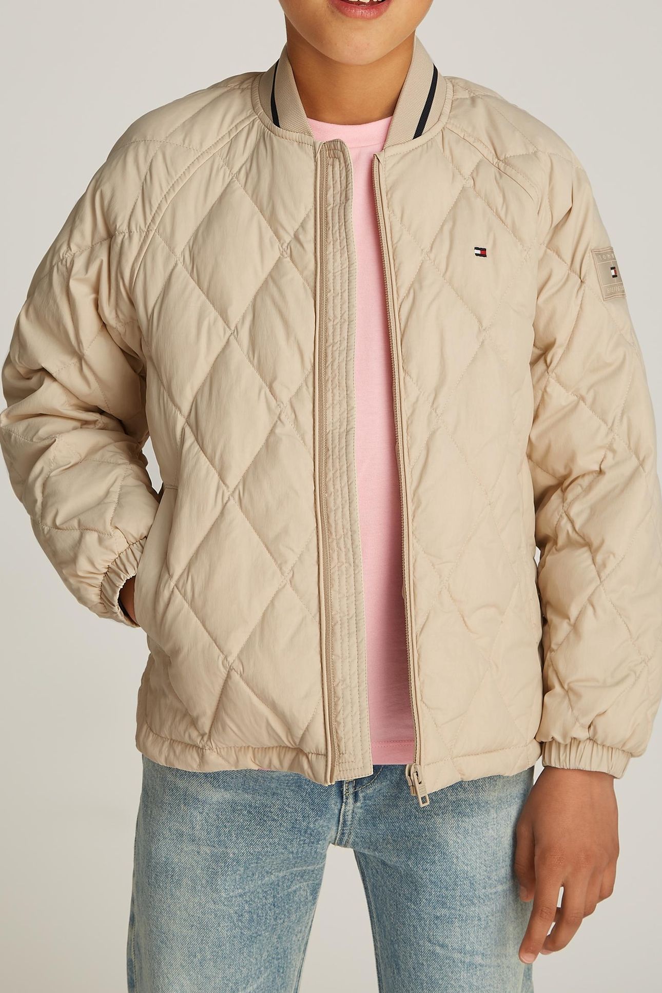 UNISEX U QUILTED JACKET CLASSIC BEIGE 1