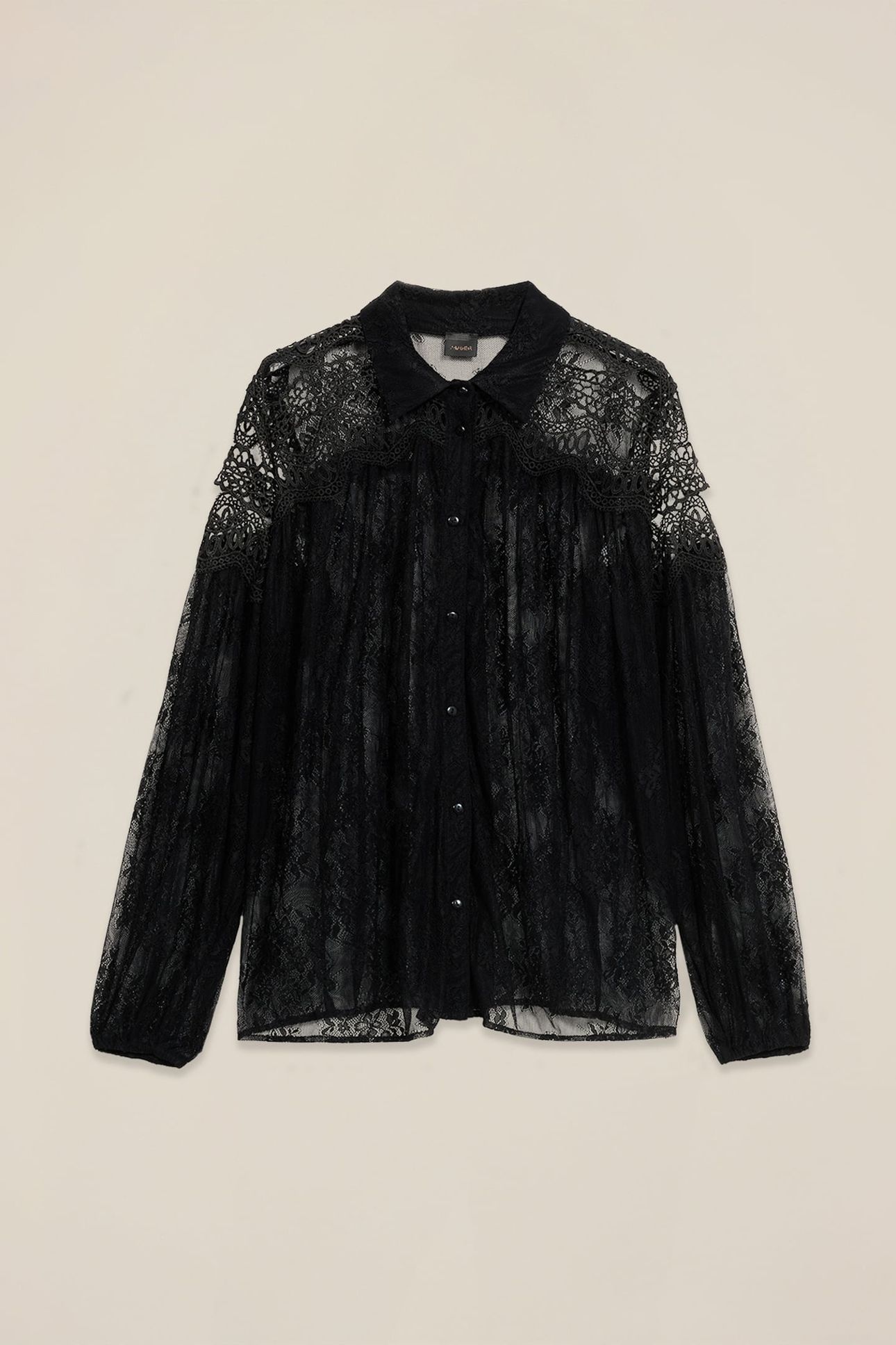 LACE SHIRT BLACK 3