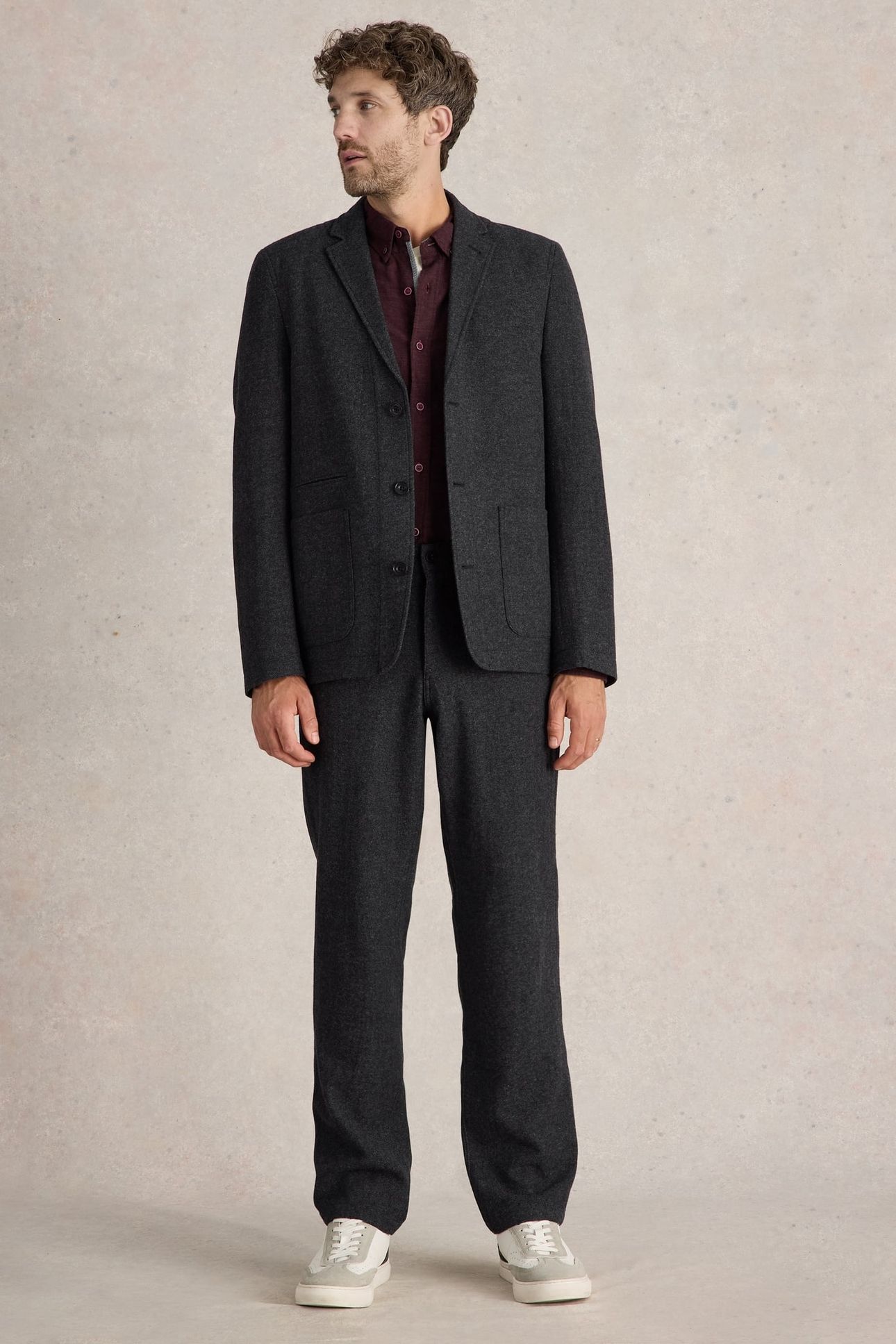 MCKAY WOOL BLAZER CHARCOAL GREY 2
