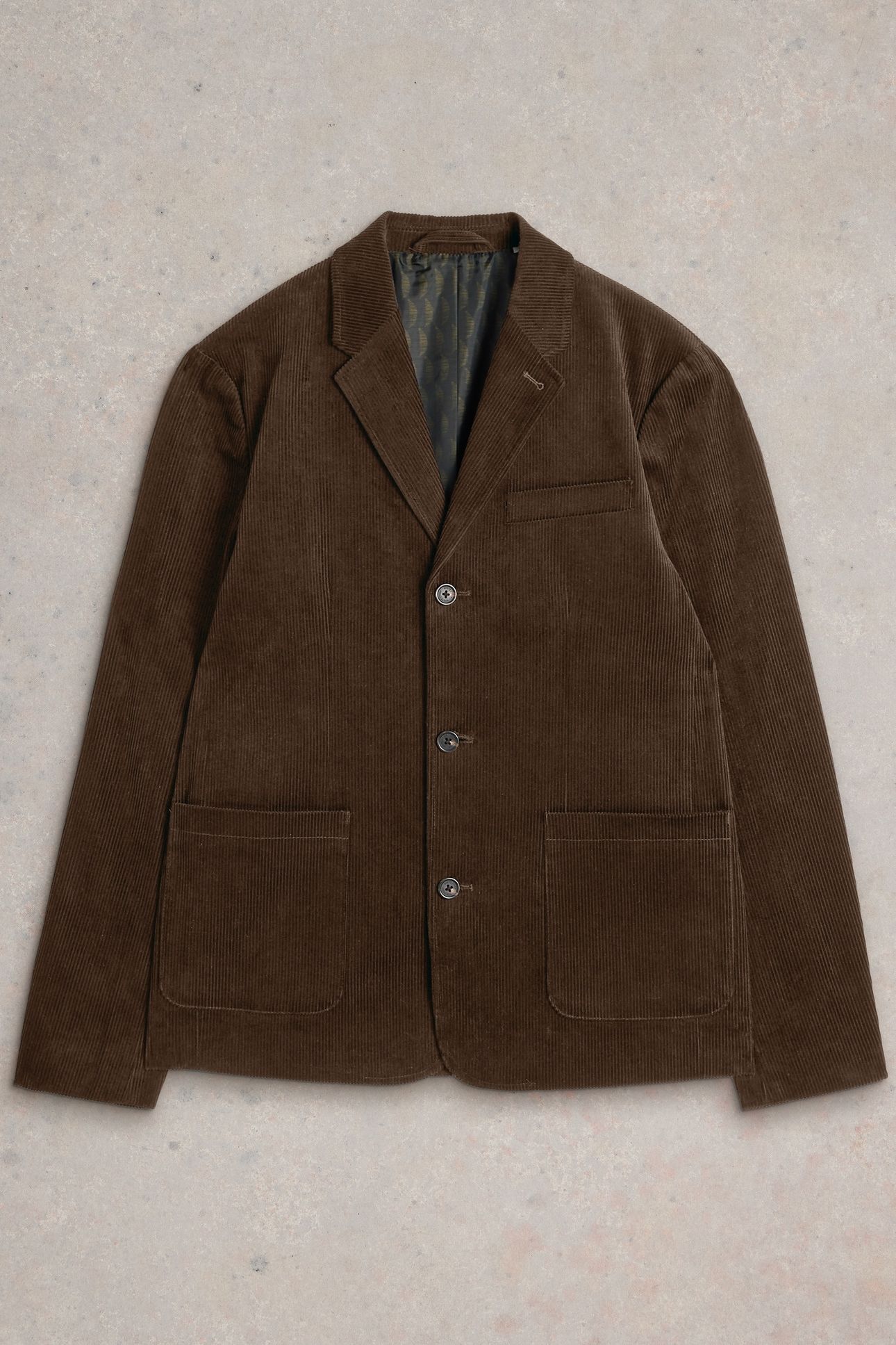 KIRKBY CORD BLAZER DARK BROWN 4