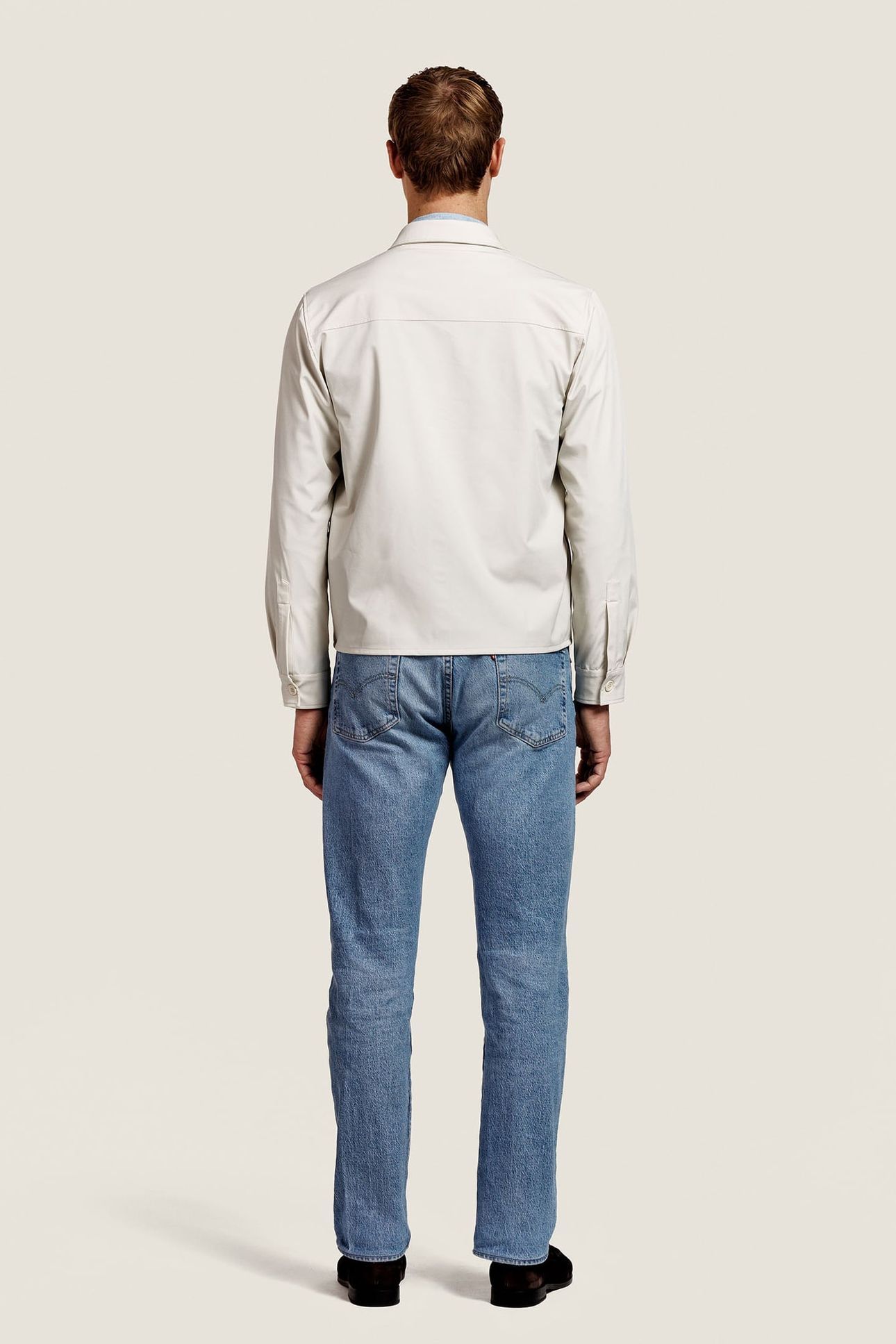 ROBERT NYLON OVERSHIRT JACKET VANILLE 3