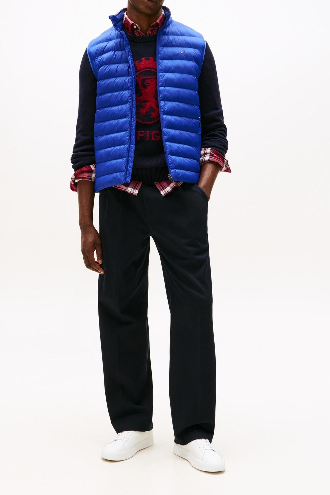 PACKABLE RECYCLED VEST WEDGE BLUE 3