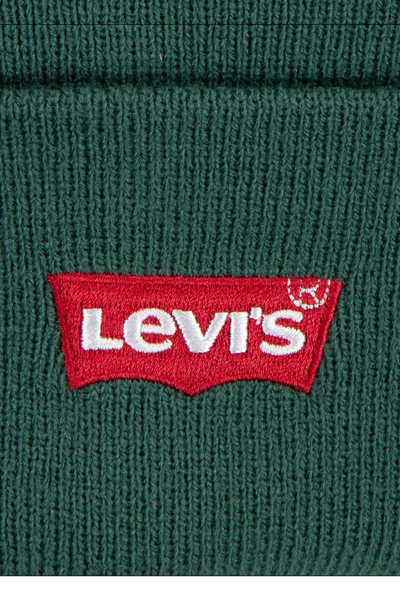 UNISEX LAN LEVI'S CORE BATWING BEANIE BISTRO GREEN 3