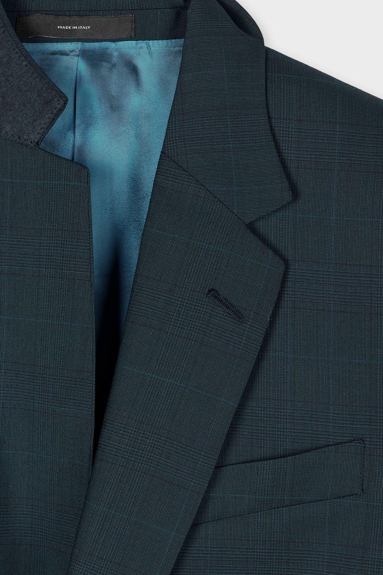 MENS TAILORED FIT 2BTN SUIT PETROL GREEN 9