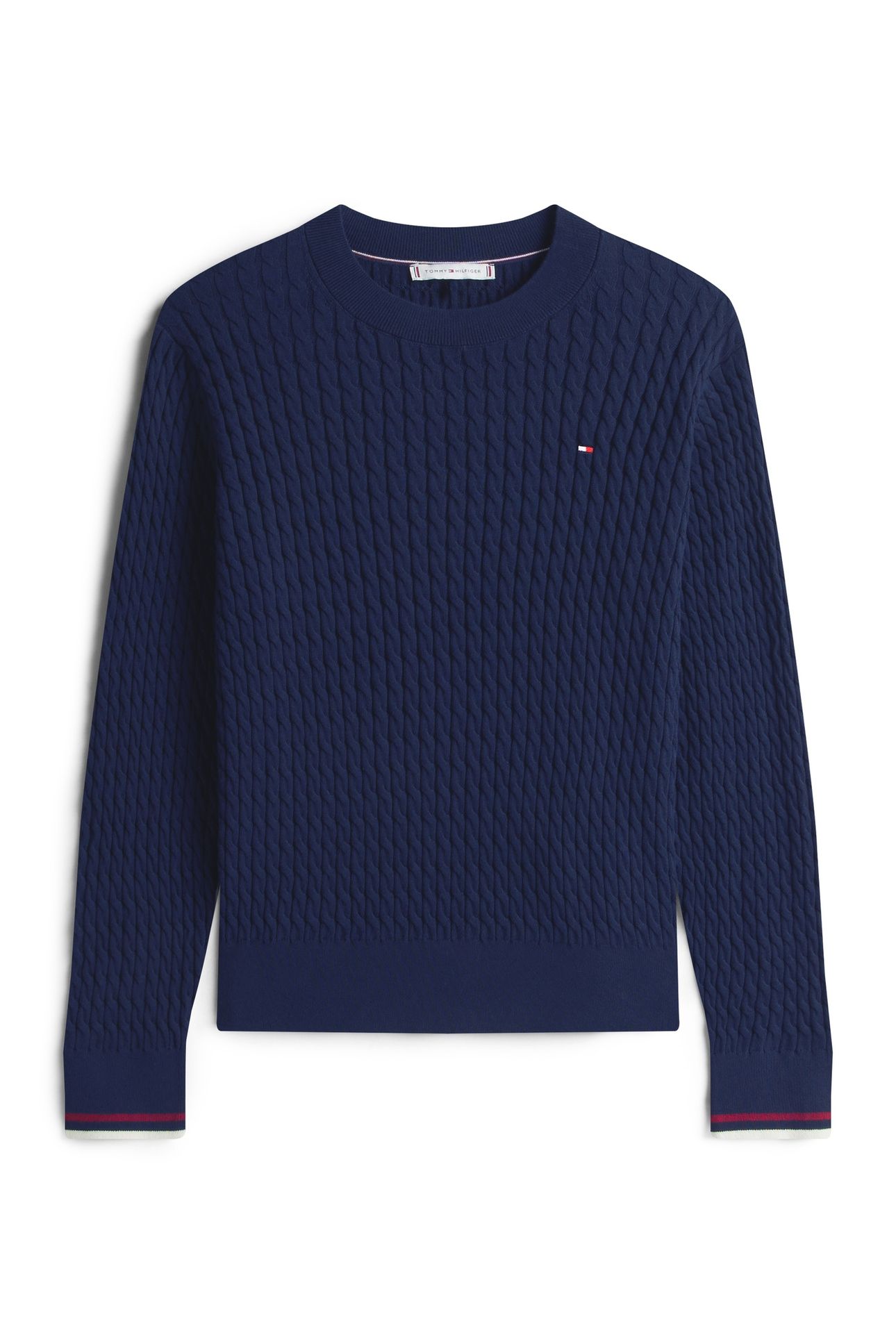 CO CABLE FINE GG C-NECK DARK NIGHT NAVY GS TIPPING 4