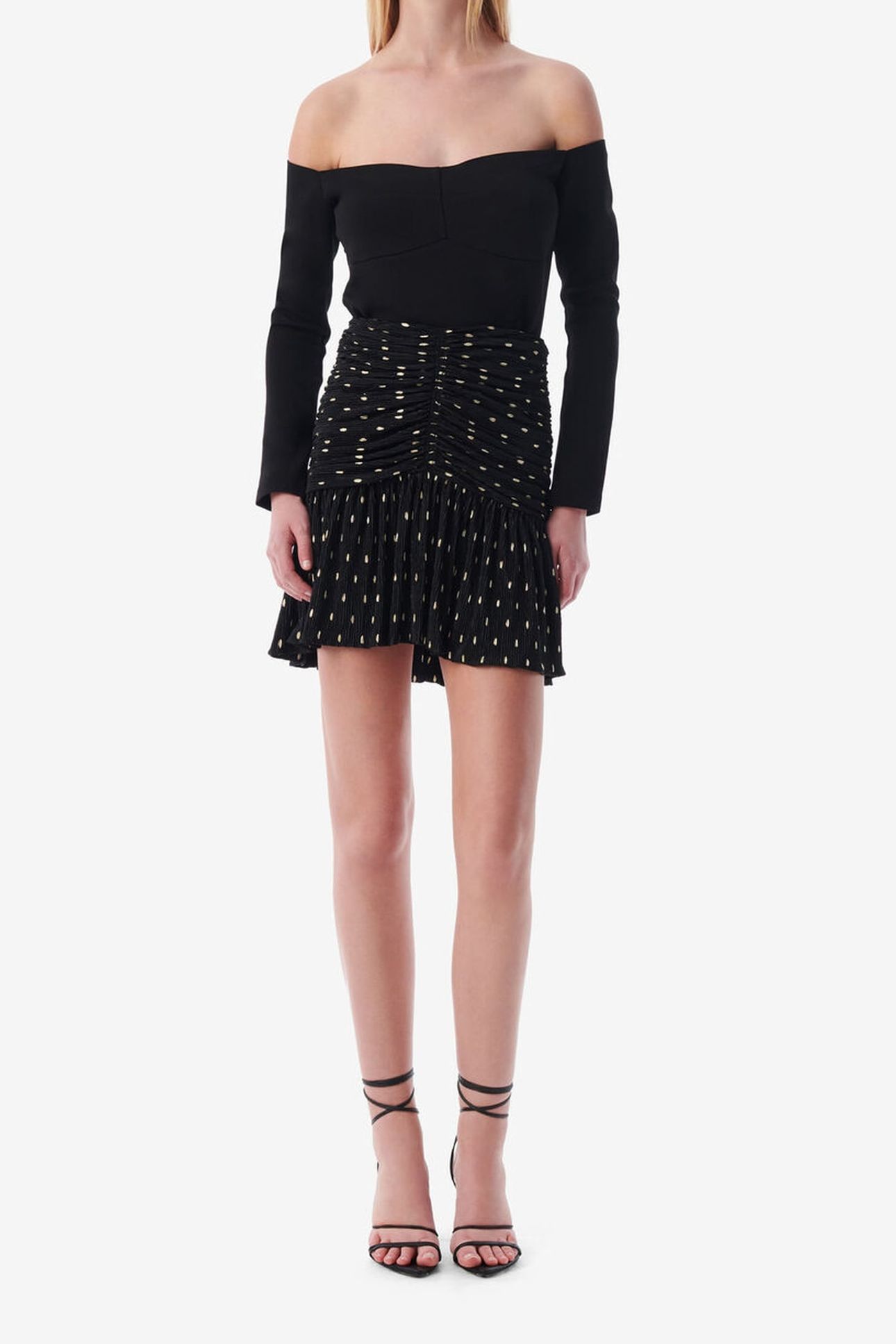 RIHAM SKIRT BLACK/GOLD 1