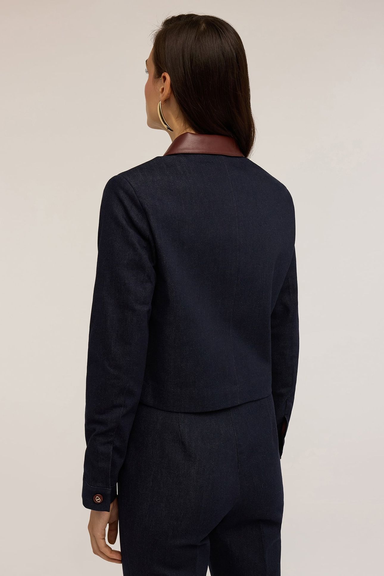 DENIM JACKET WITH INSERTS BLUE 3