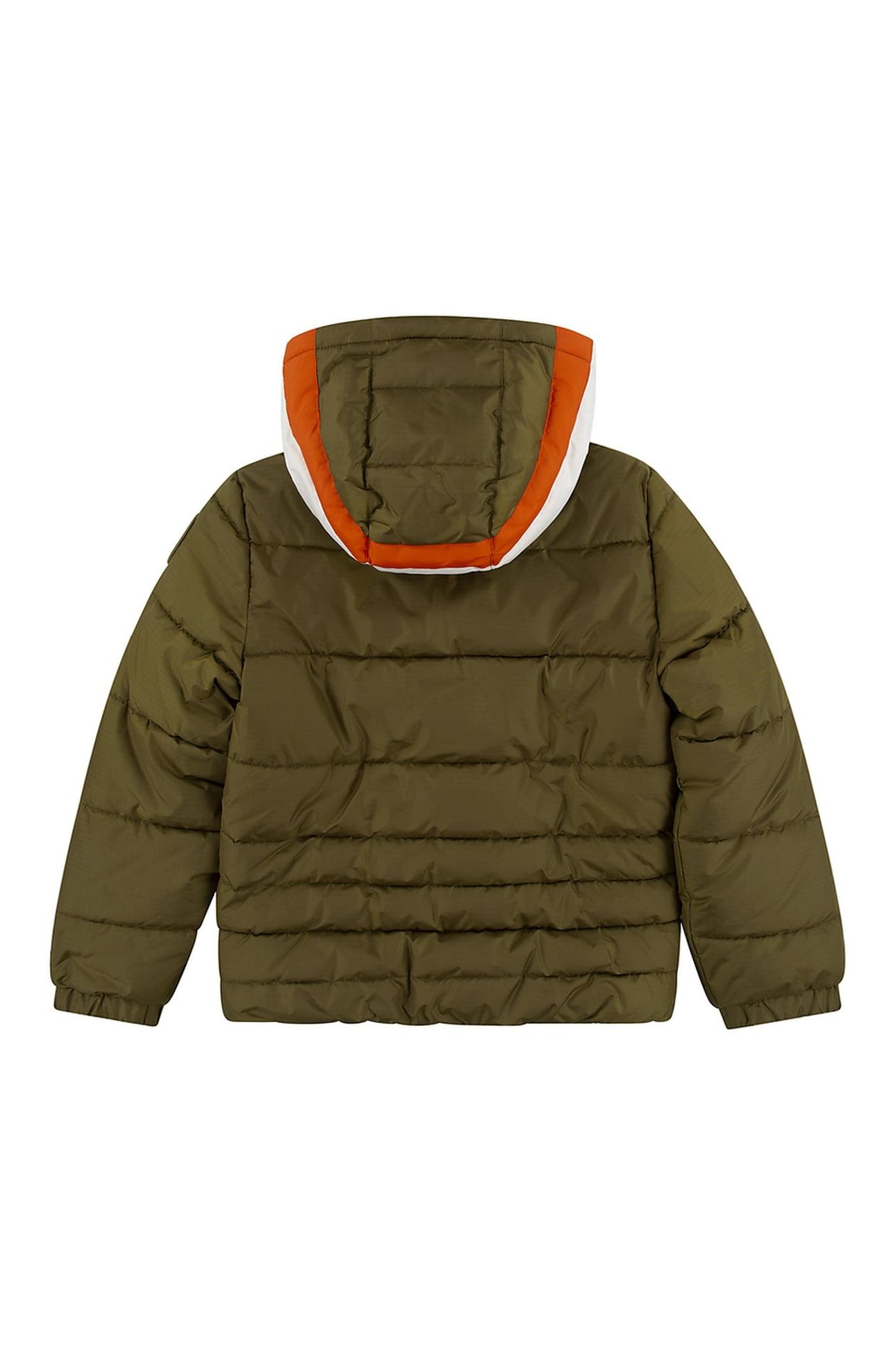 BOYS SHERPA LINED PUFFER DARK OLIVE 2