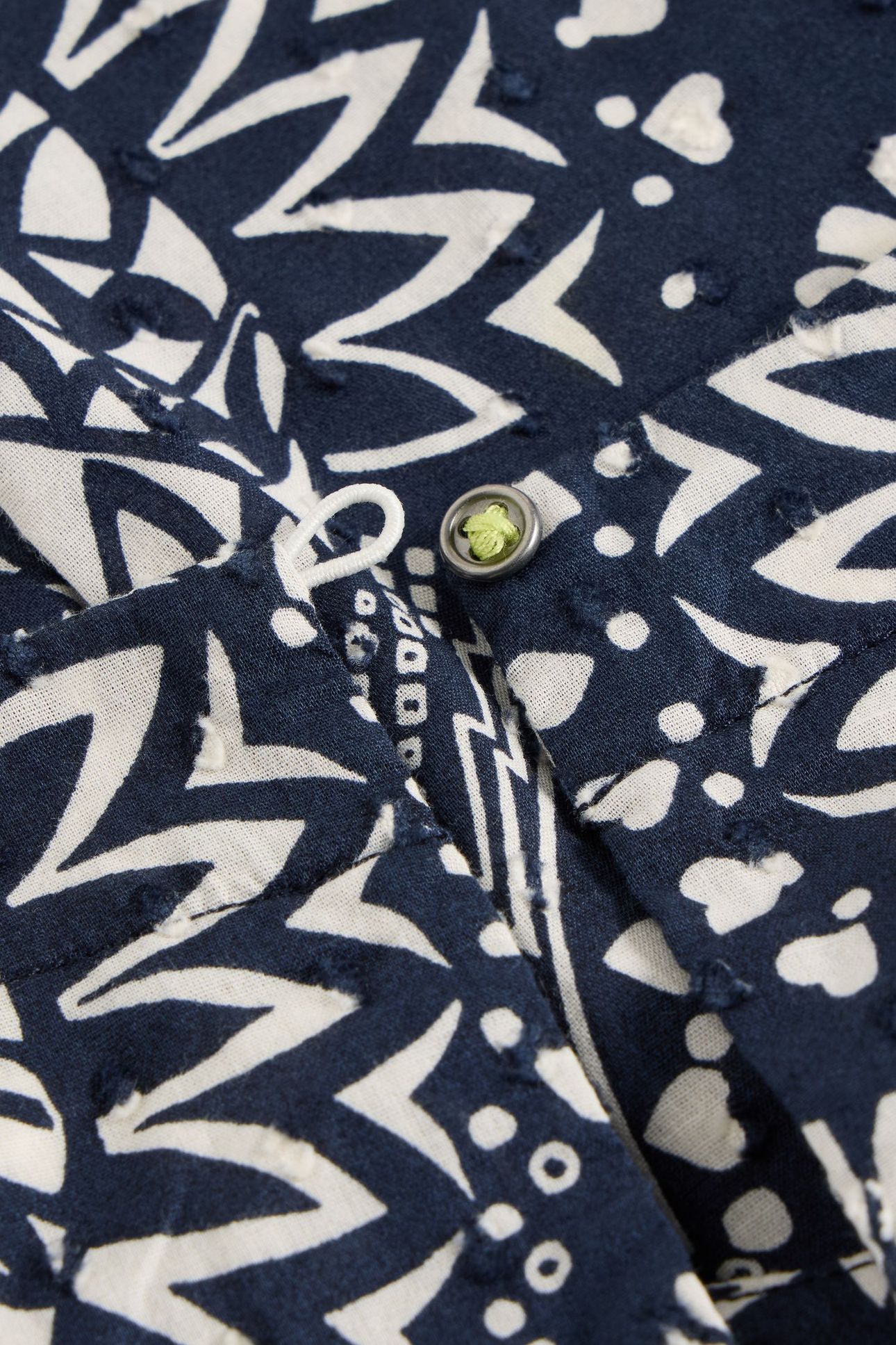 PARADISE COTTON VEST NAVY PRINT 5