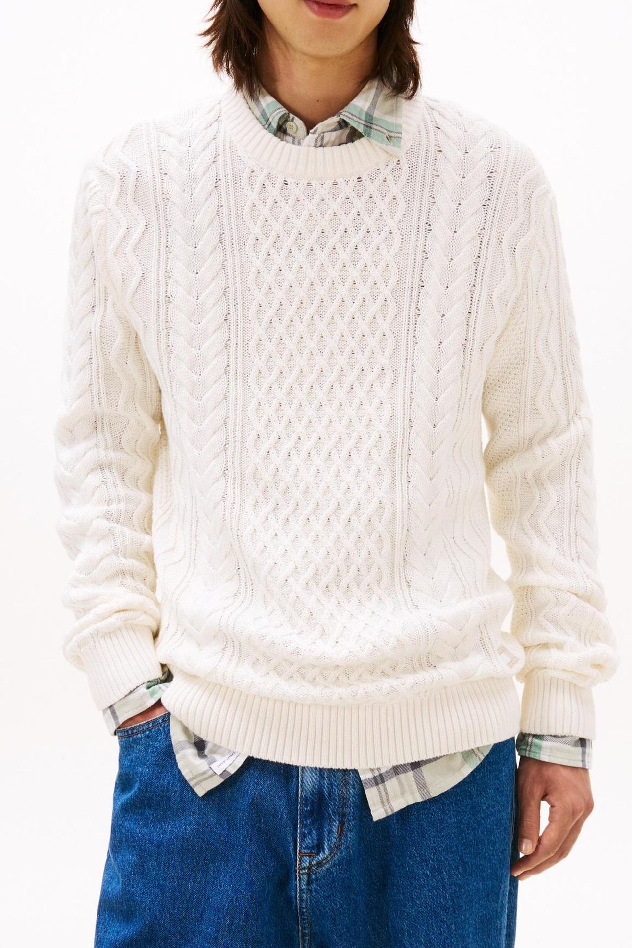 TJM SLIM BADGE CABLE ANCIENT WHITE TONAL 1