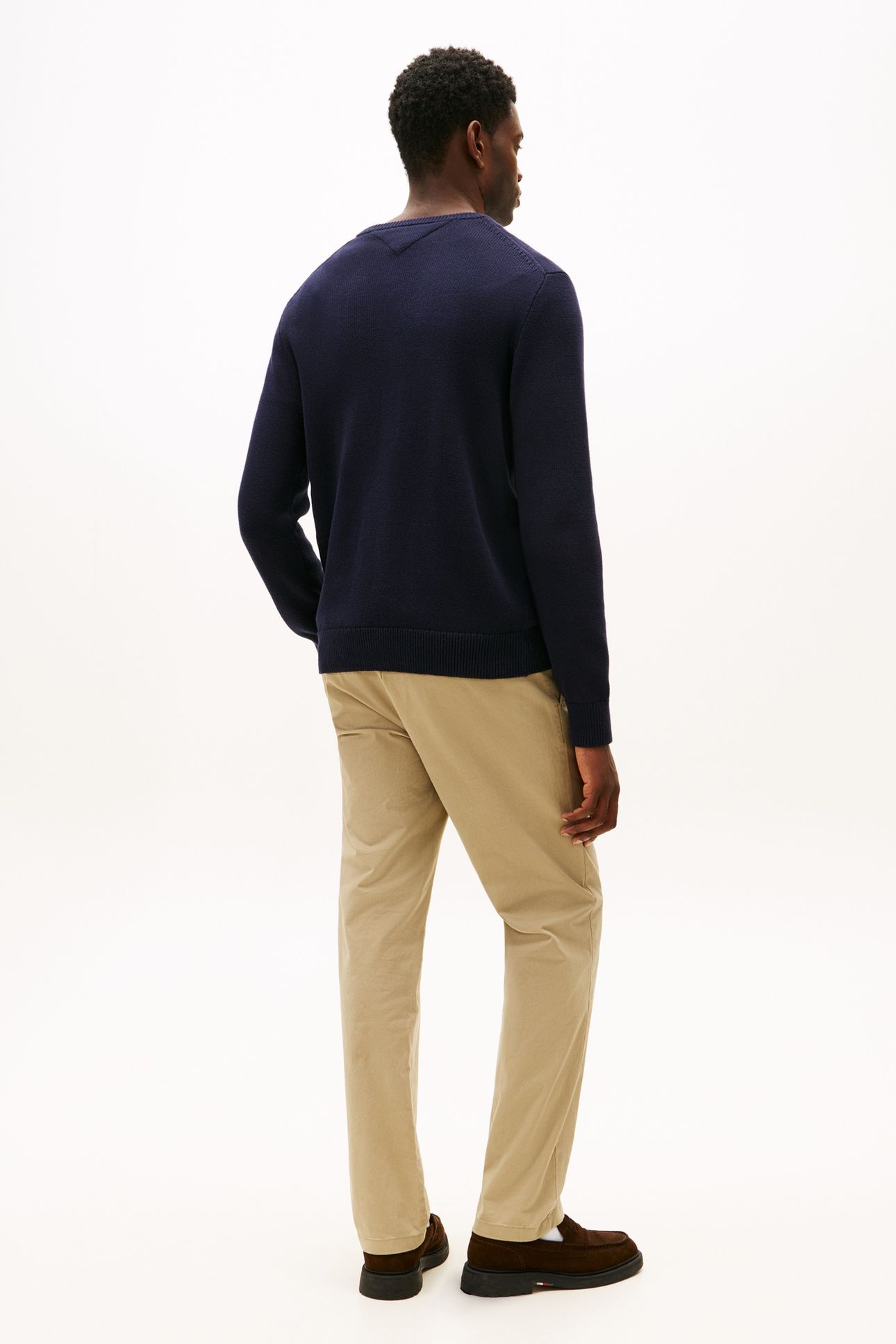 GIFTING CREST CREW NECK DESERT SKY/REGATTA RED 3
