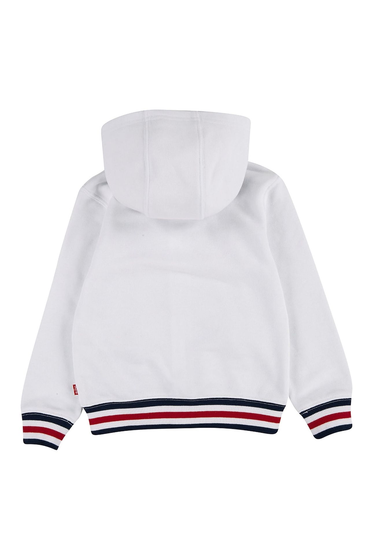 BOYS SPORTSWEAR LOGO ZIP HOODIE WHITE 2