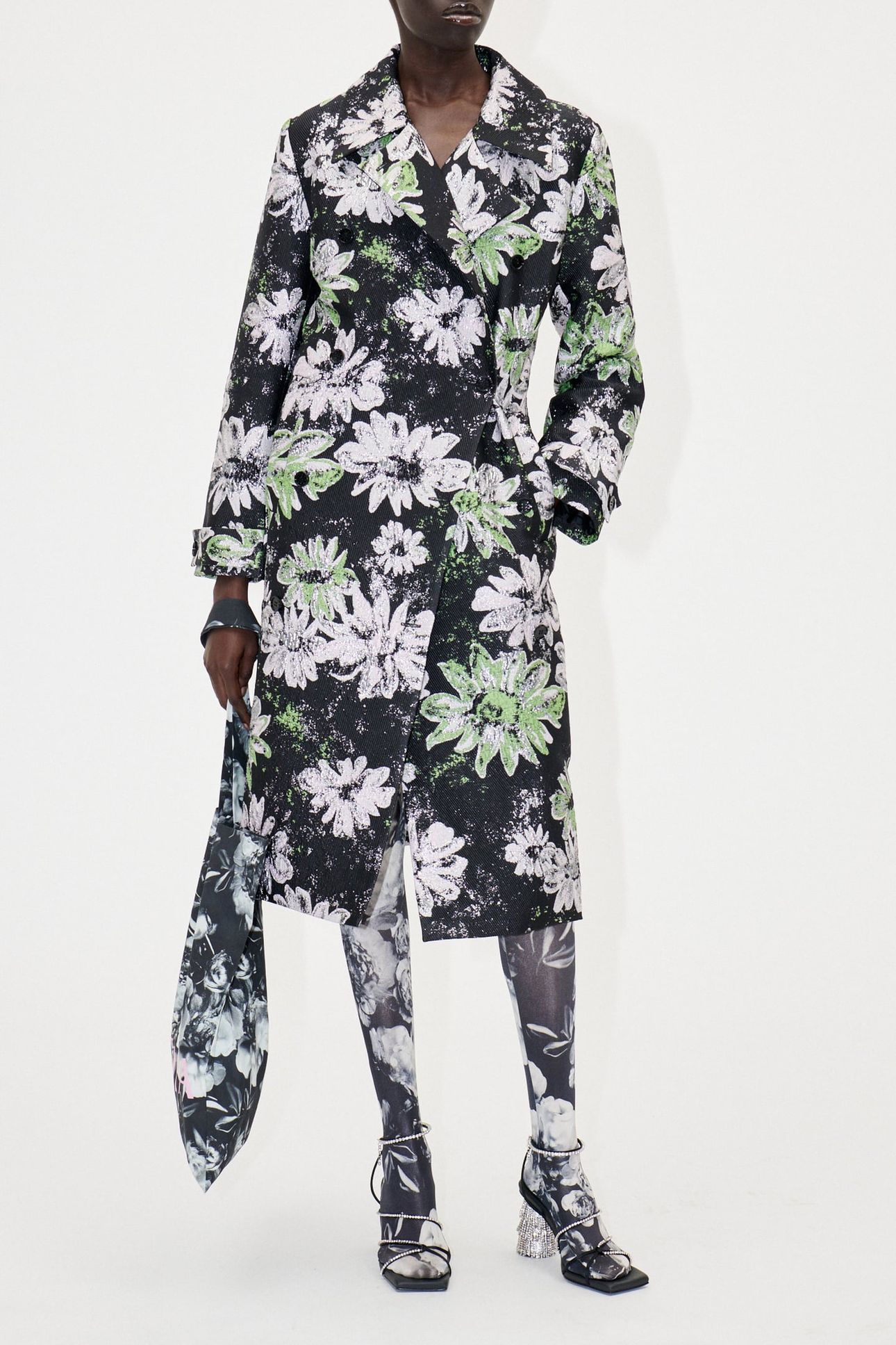 WESSI OUTERWEAR COAT GLITTER BLOOM 1