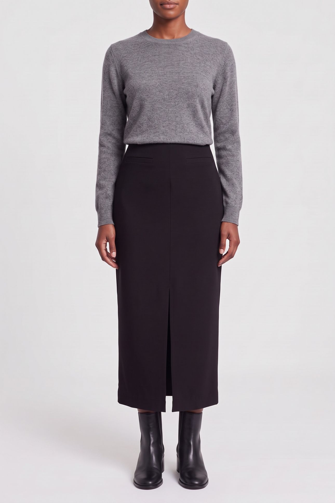 ST INGRID MAXI SKIRT BLACK 1