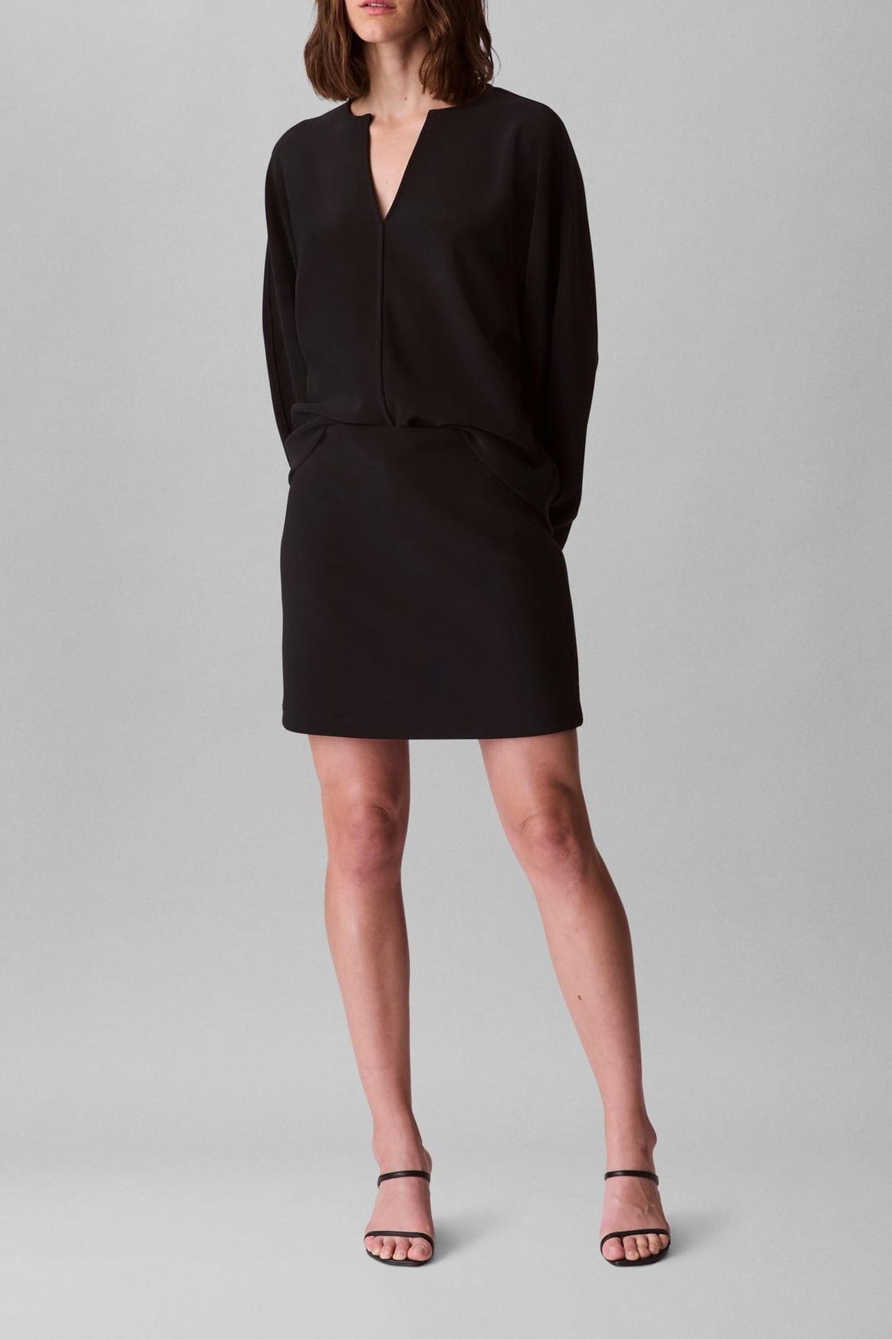 TAILORED KNIT MINI SKIRT BLACK 3