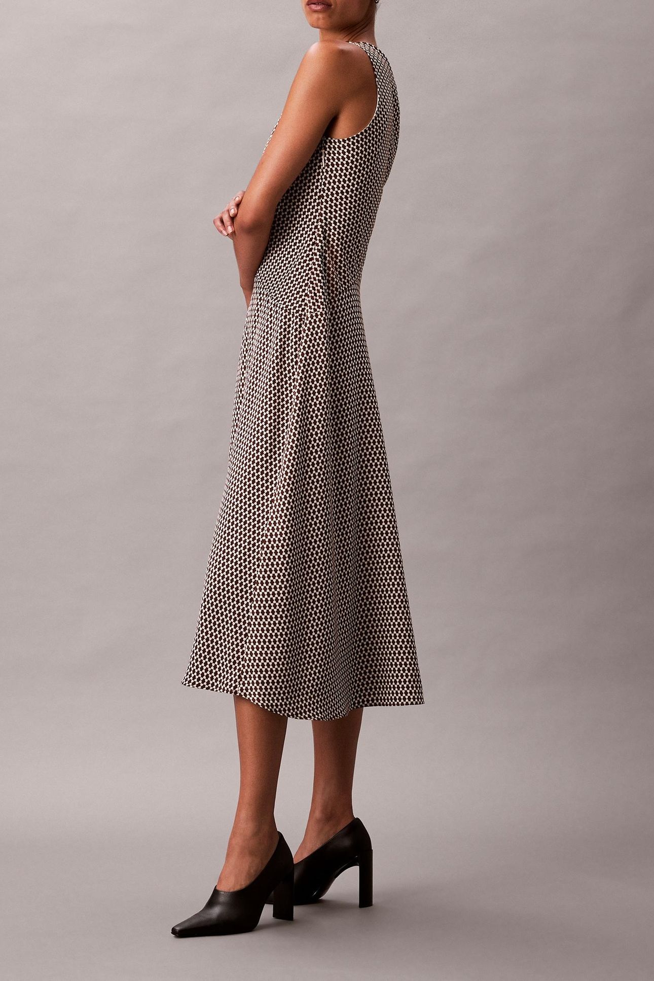 PRINTED CREPE DRESS 3