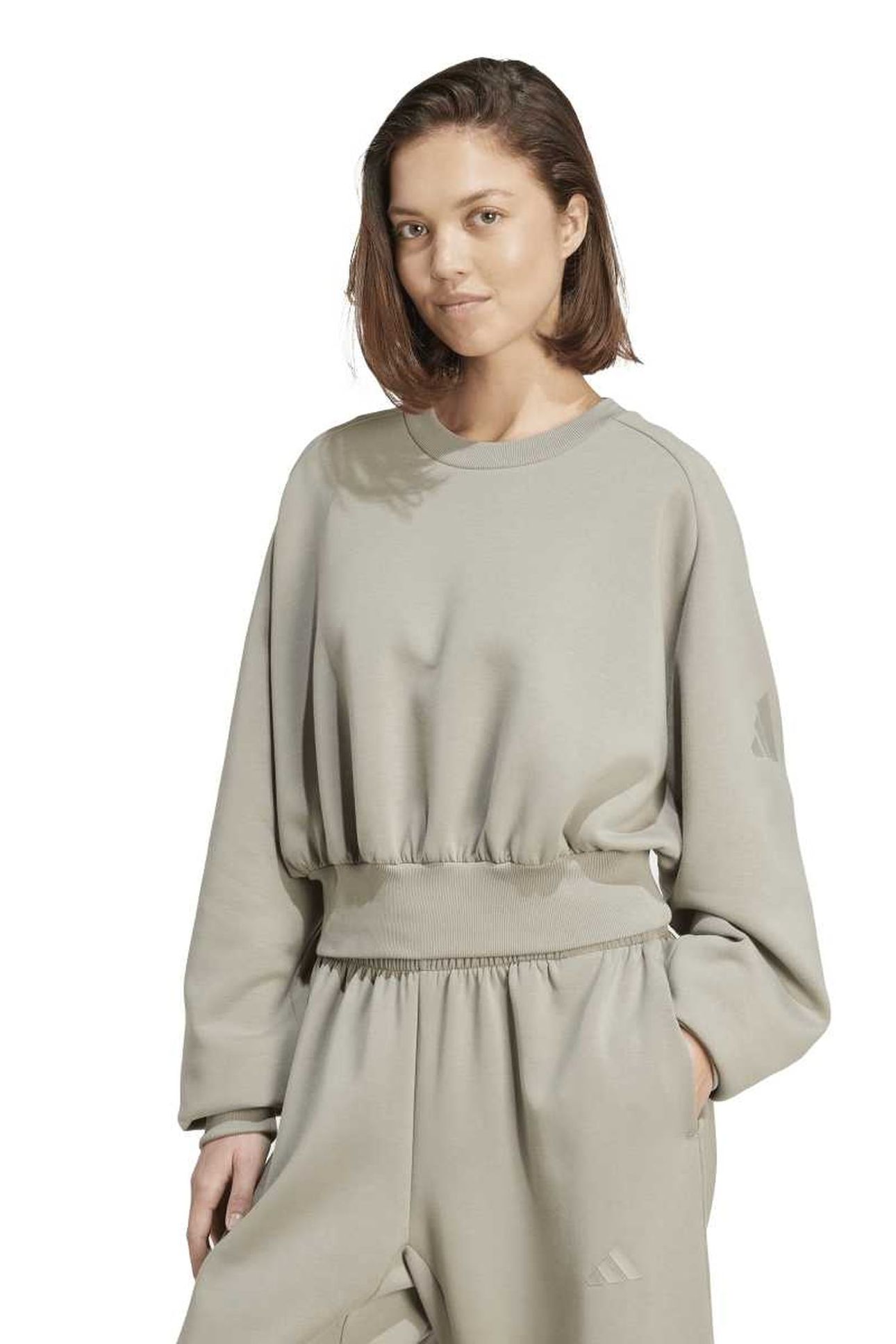 W ALL SZN SWEATSHIRT SILVER PEBBLE 1