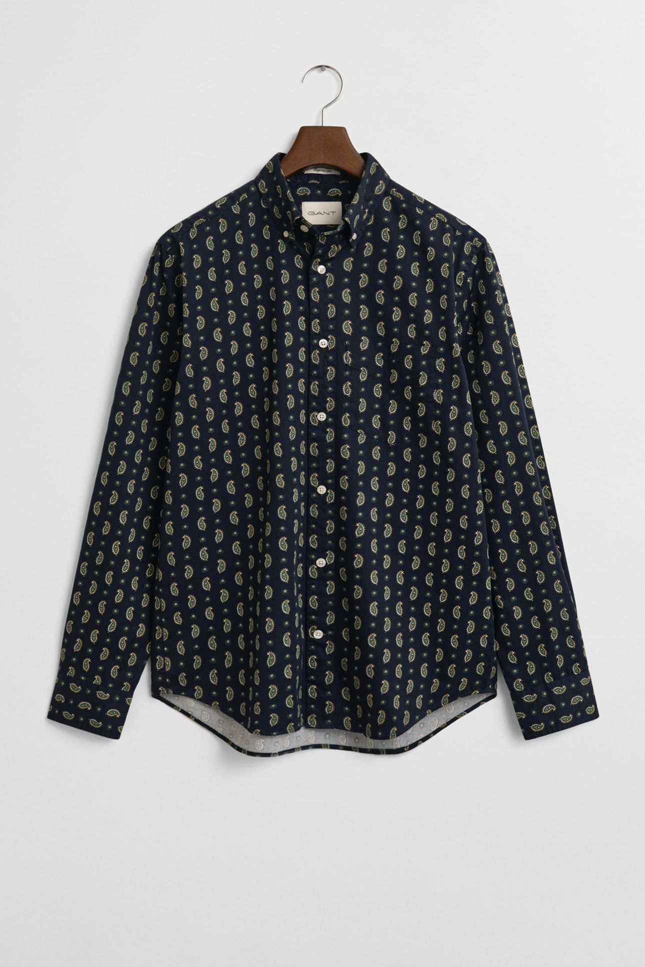 REG PAISLEY PRINTED TWILL SHIRT EVENING BLUE 4