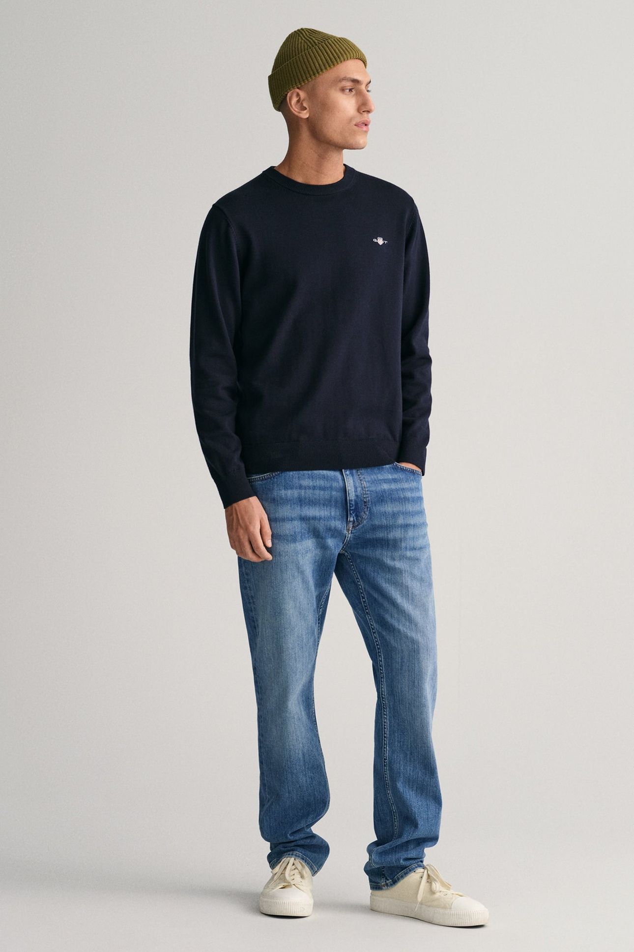 CLASSIC COTTON C-NECK EVENING BLUE 4