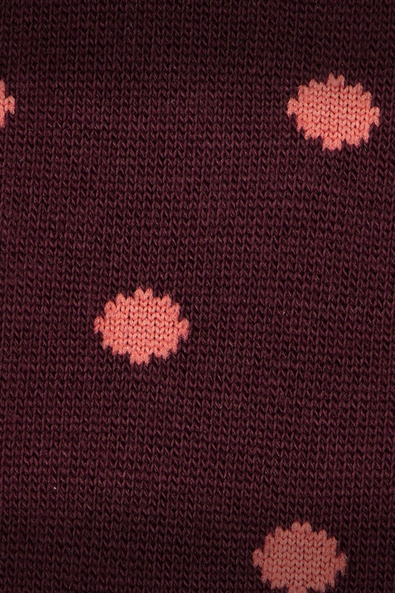 WOMEN SOCK JENNY POLKA BURGUNDY/ BORDE 7