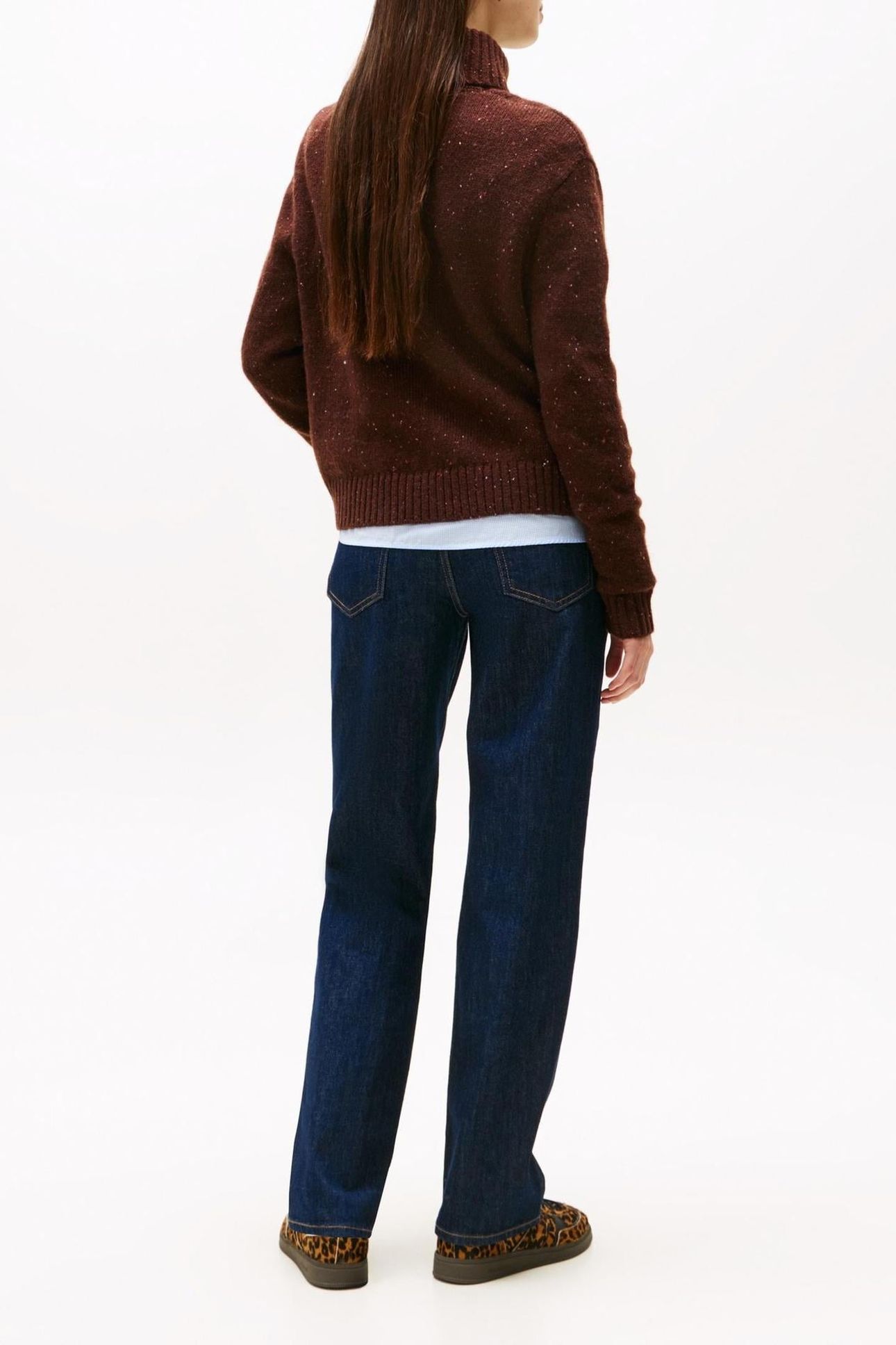 TJW NEP TURTLENECK SWEATER RICH BROWN 2