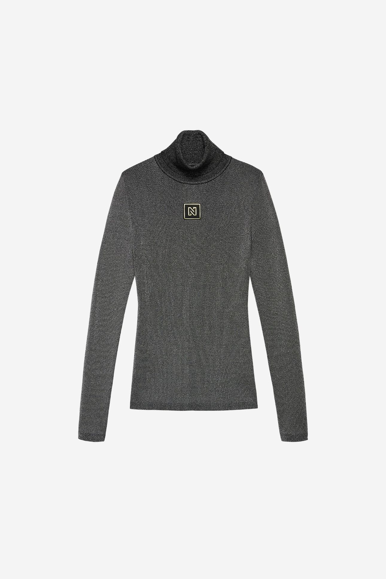 NOROTON SHINY TURTLENECK BLACK 2