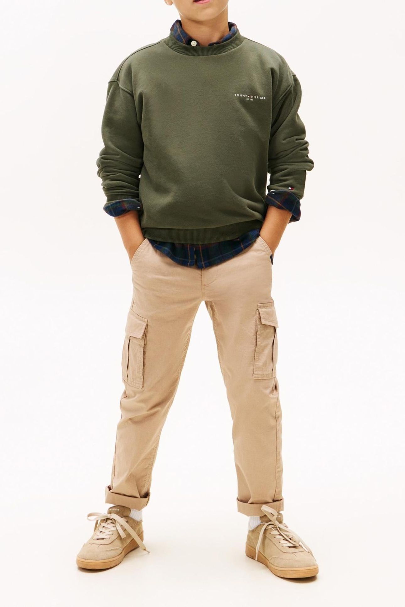 UNISEX MINI CORP C-NECK SWEATSHIRT PEWTER GREEN 5