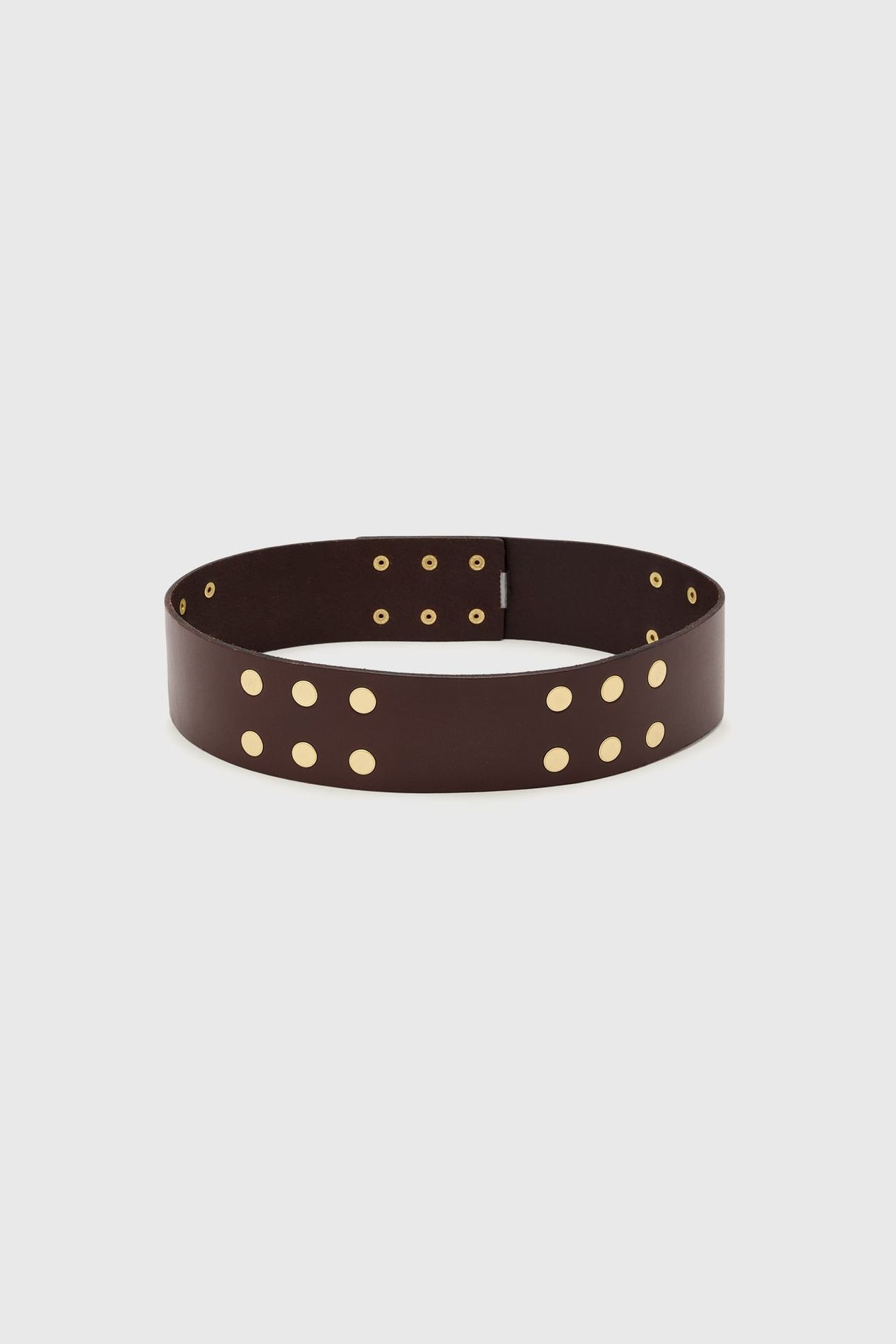 RIO STUD WAIST BELT BROWN 3