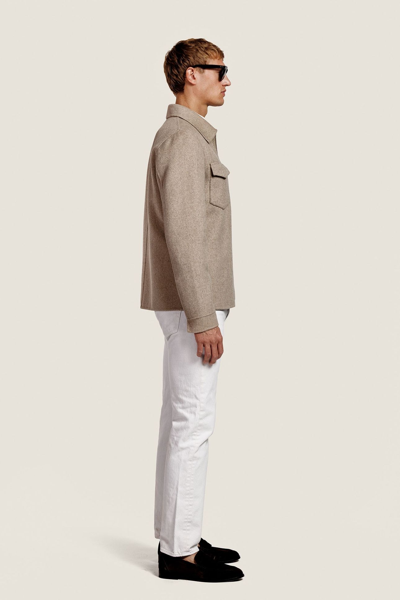 ROBERT WOOL JACKET D. BEIGE MELANGE 2