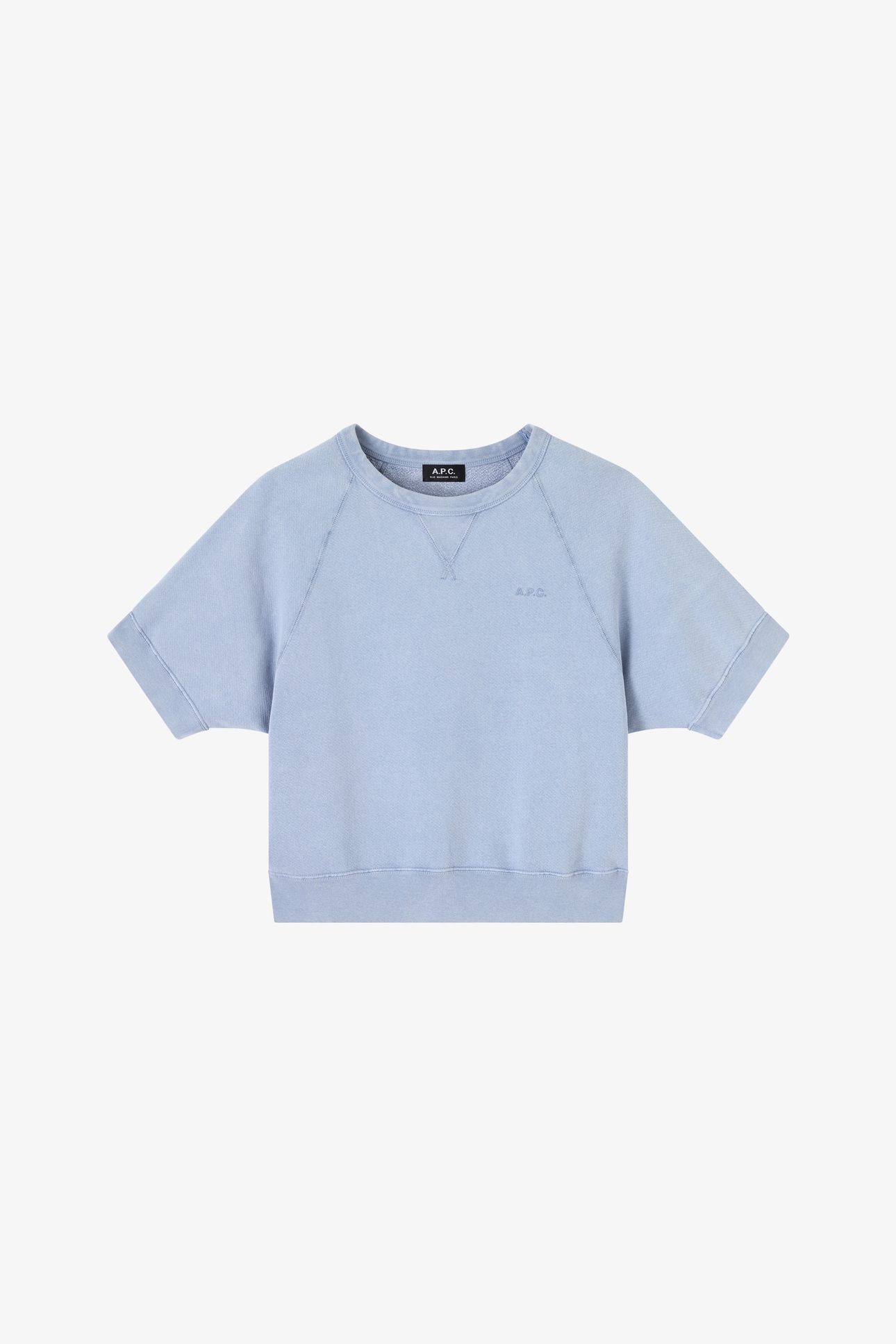 SWEATSHIRT SHORT SLEEVE LIGHT BLUE 2