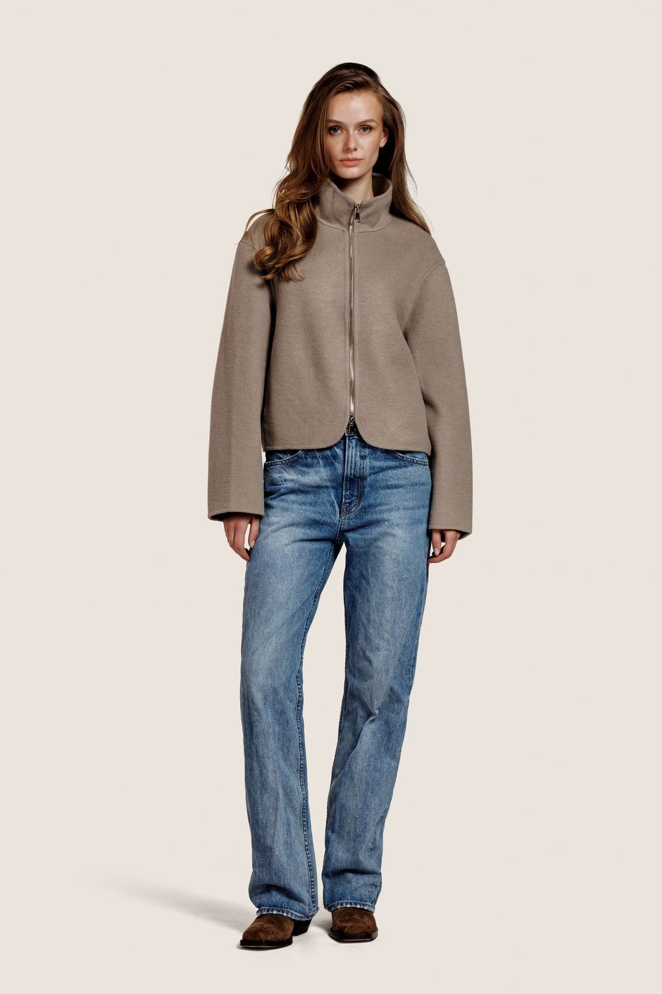 GIANNA WOOL JACKET DRIZZLE 2