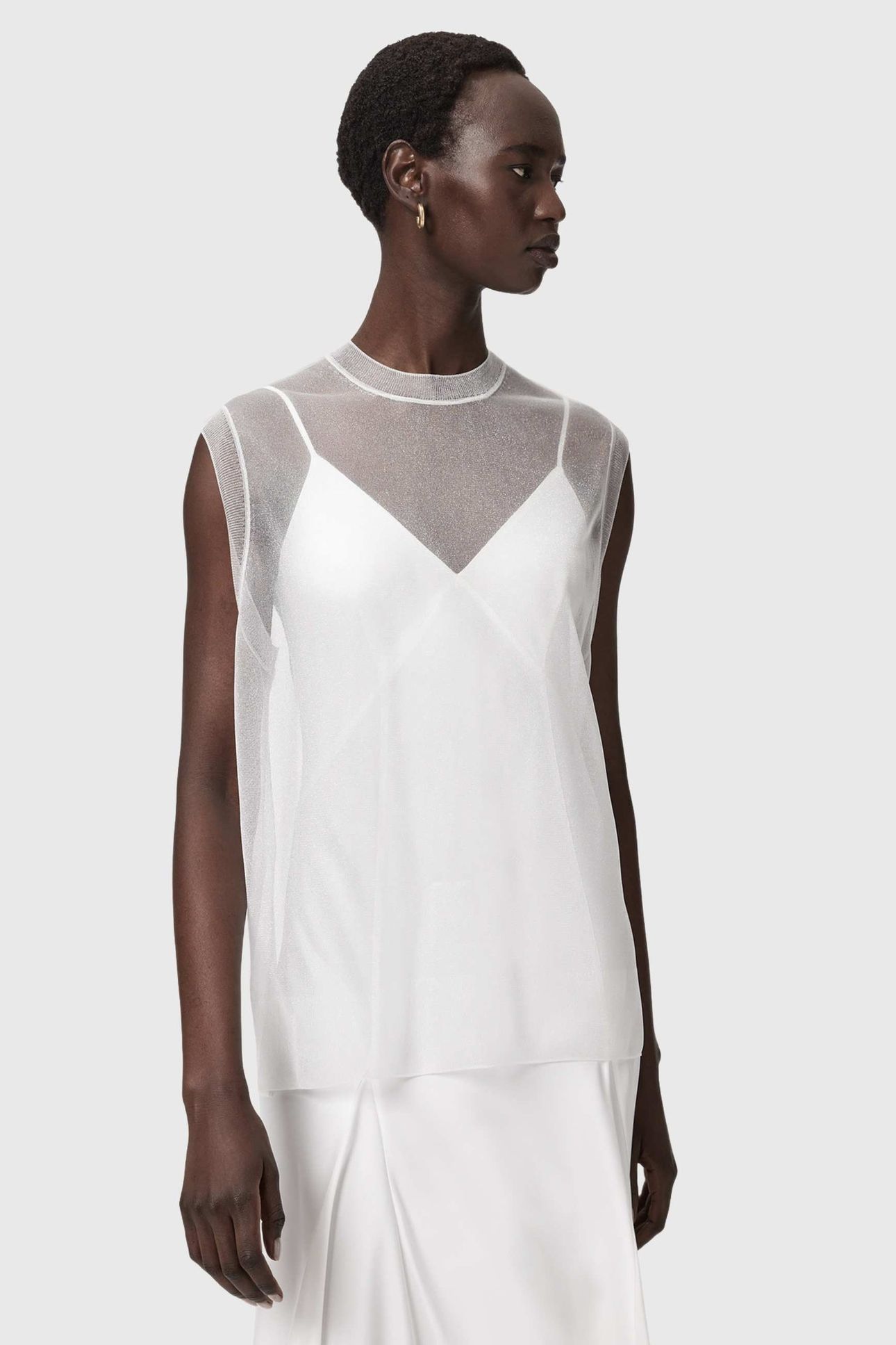 AVA DRESS CHALK WHITE 7
