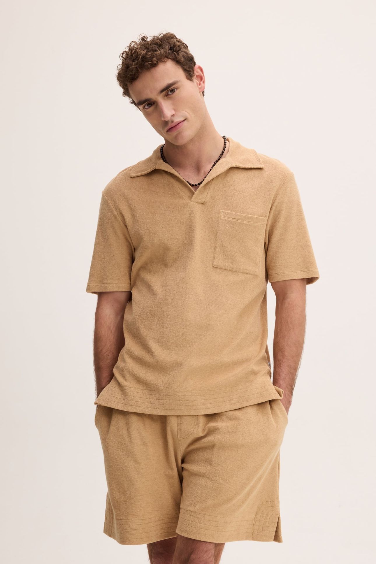 PTOWEL POLOS BEIGE BROWN 2