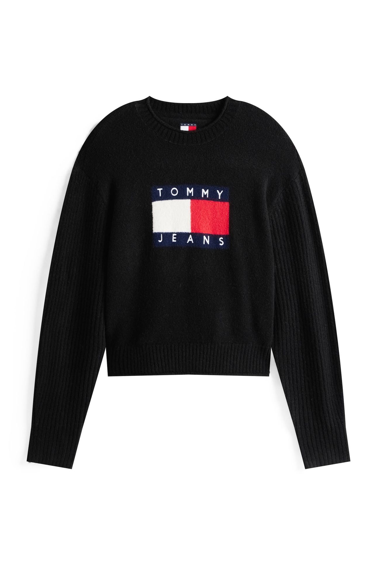 TJW MELANGE FLAG SWEATER BLACK HEATHER 4