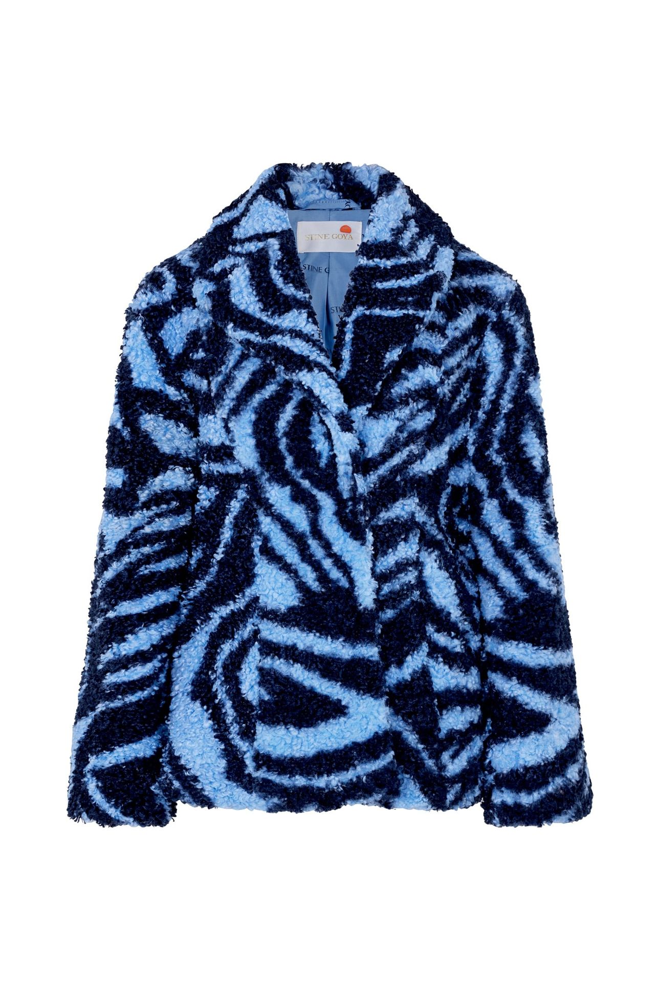 ROSEMARY OUTERWEAR COAT MOIRÉE BLUE 3