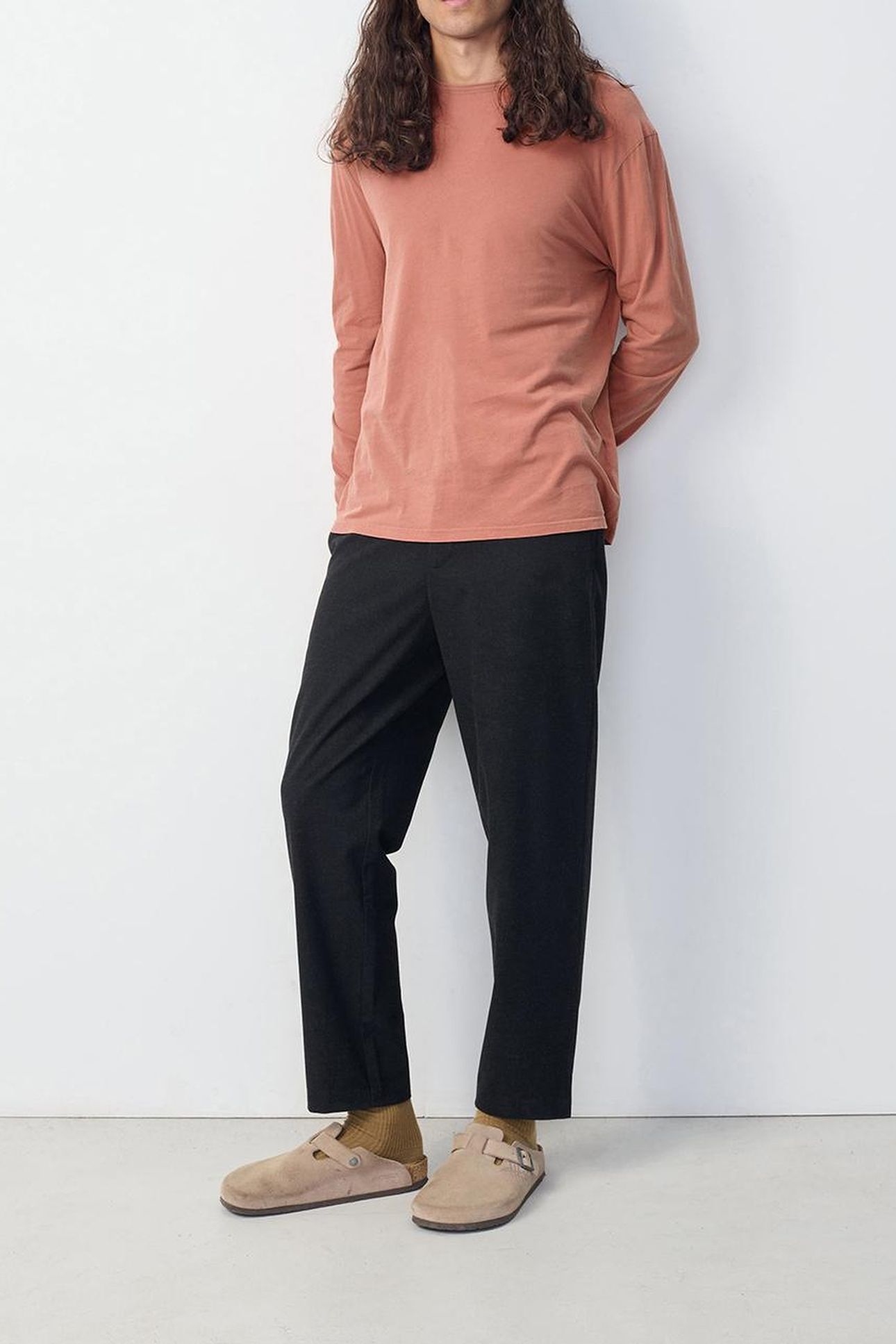 DEVON LONG-SLEEVE T-SHIRT TERRACOTTA VINTAGE 1