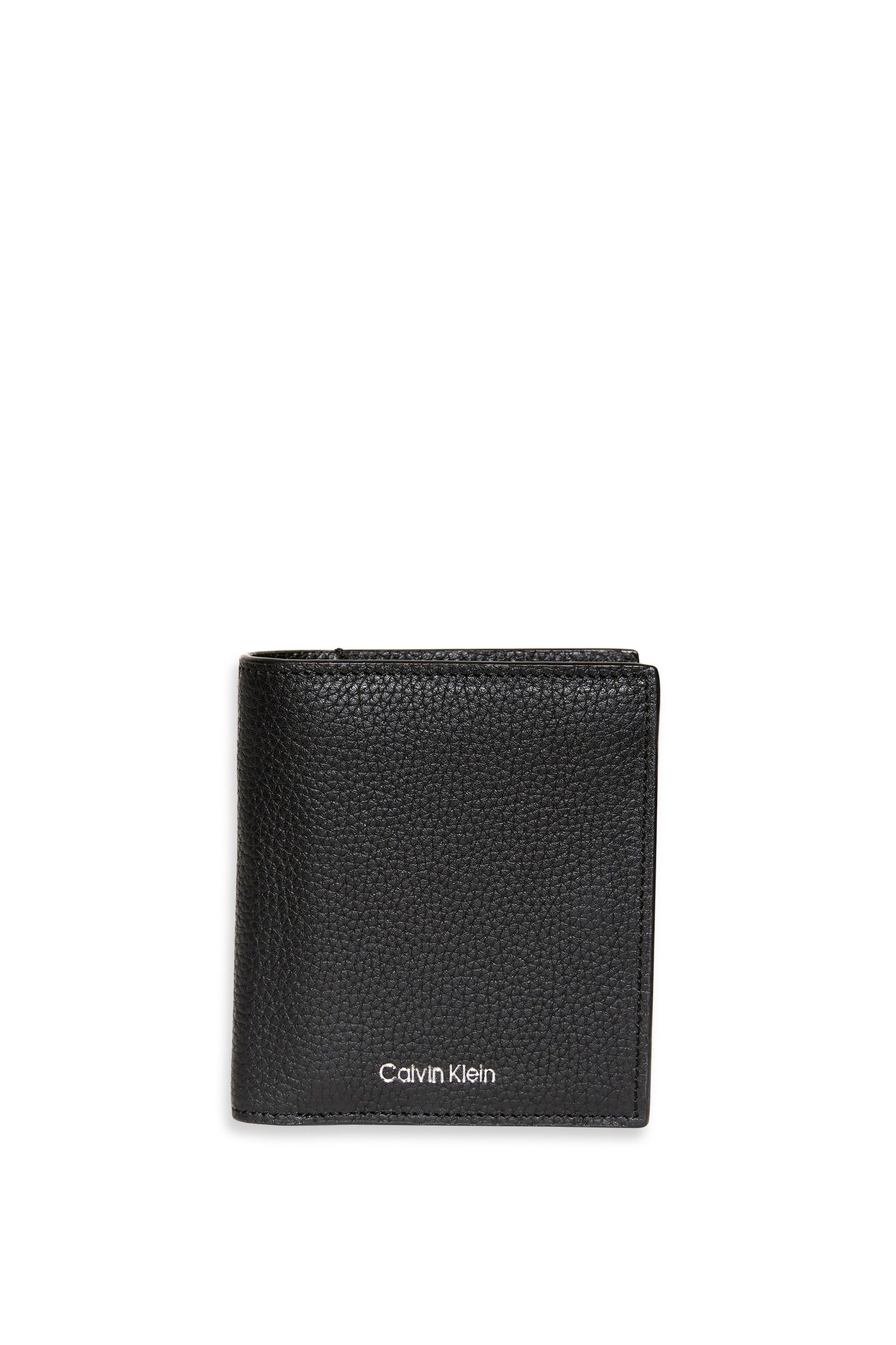 FOIL EMBOSS SLIM TRIFOLD WALLET BLACK 1