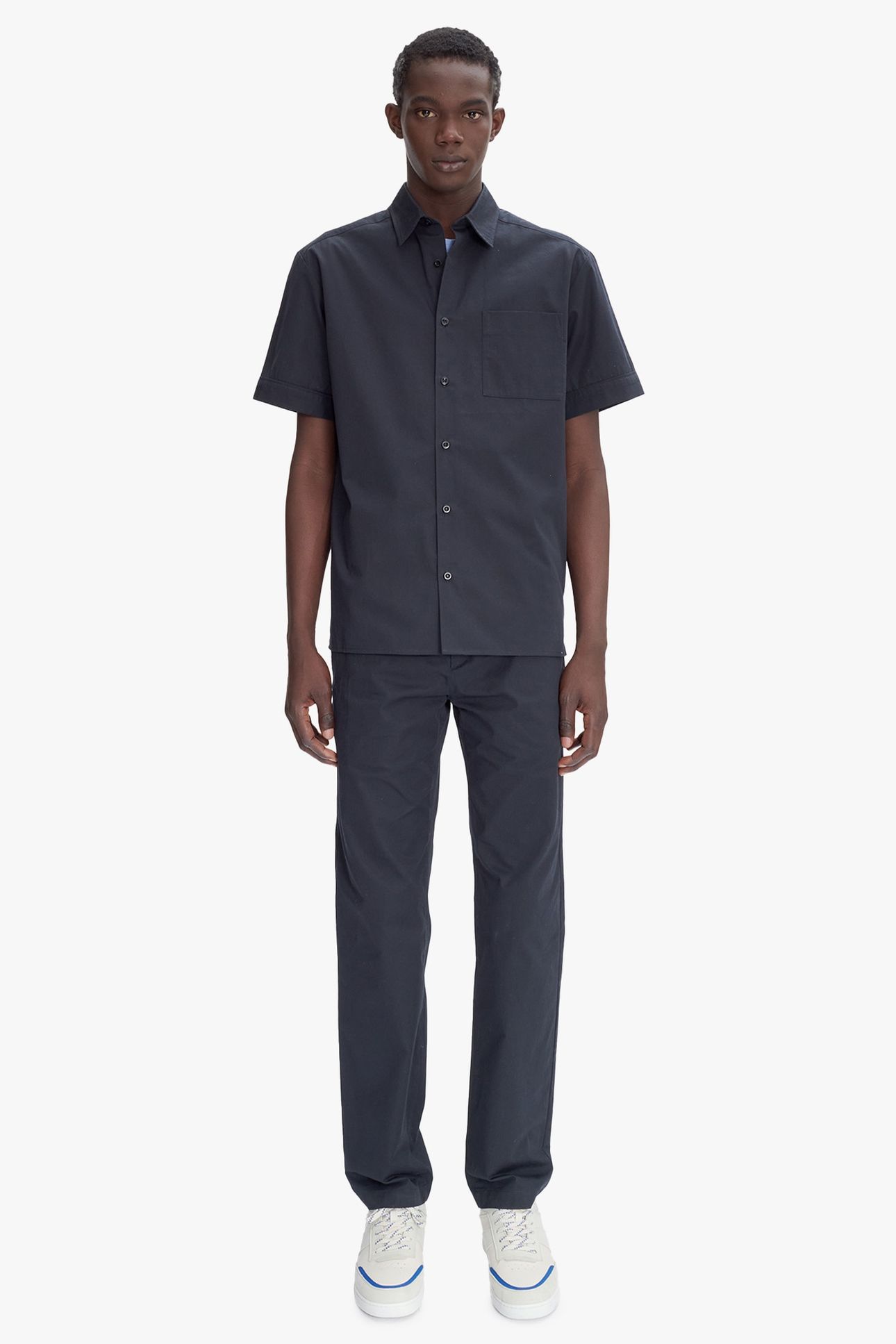 UNISEX SHORT-SLEEVE SHIRT ROSS DARK NAVY 1