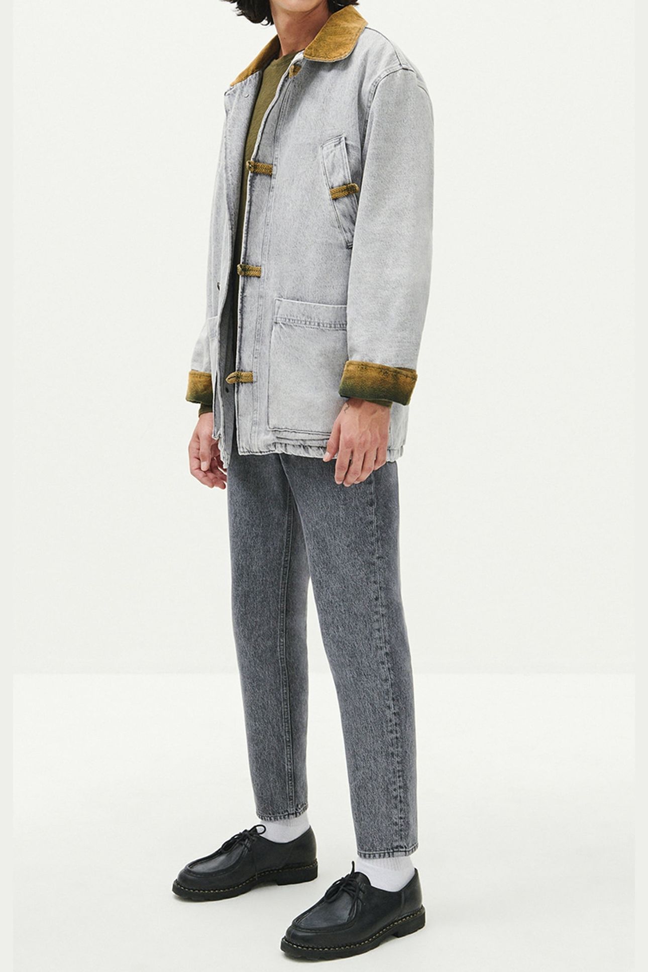 UNISEX TIZANIE COAT BLEACHED GREY 4