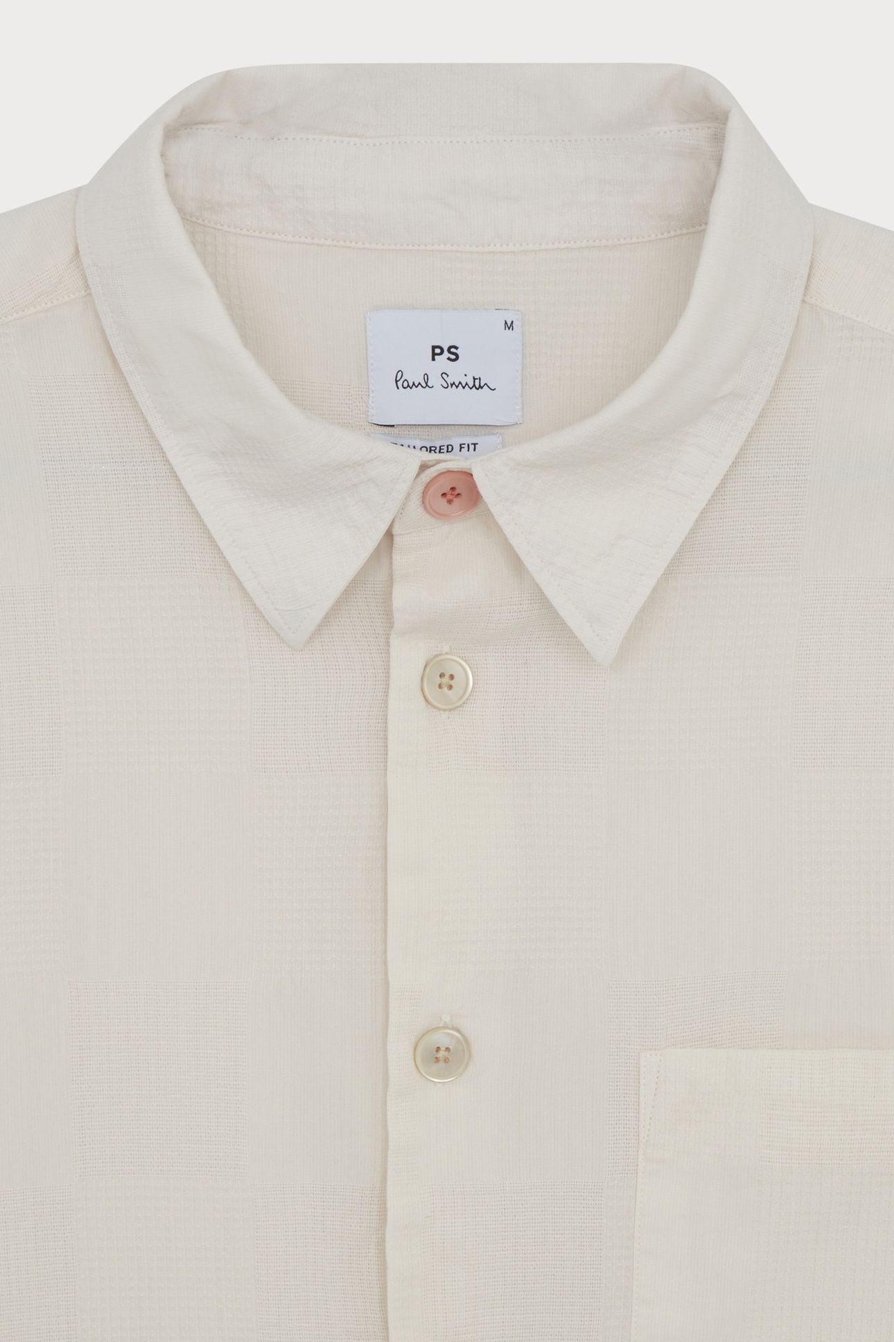 MENS LS TAILORED FIT SHIRT PARCHMENT 3