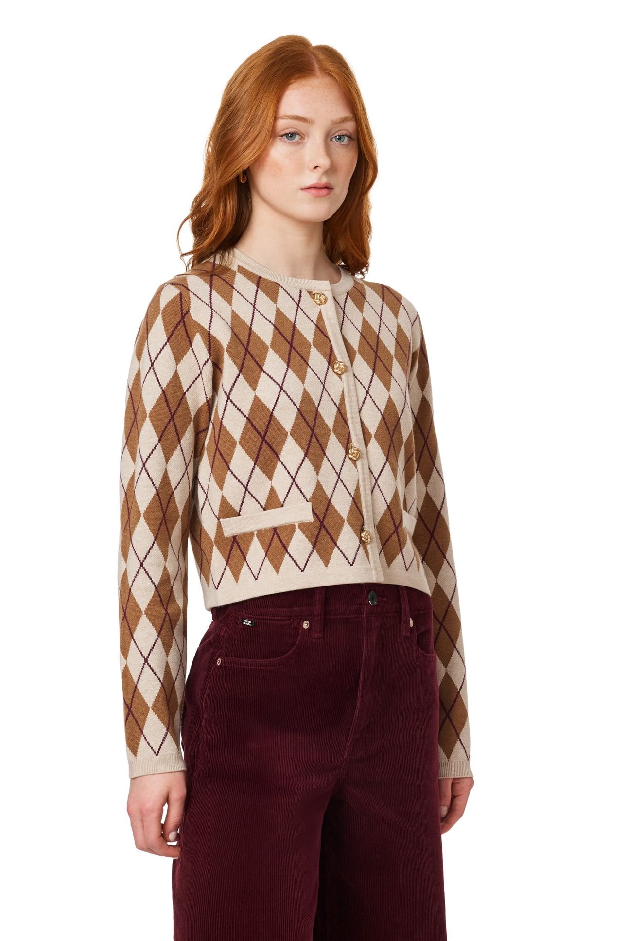 SWEATER OATMEAL HEATHER/FOT TROT 6