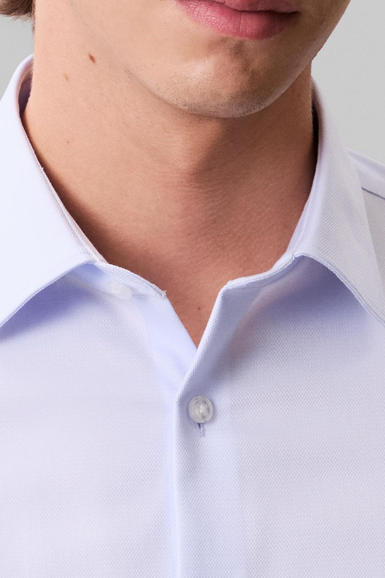 SLIM REF COTTON SHIRT BLUE 5