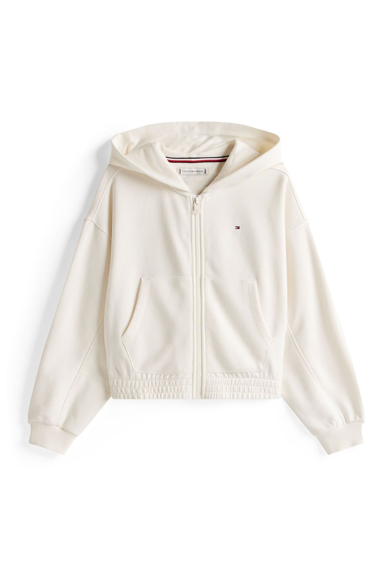 GIRLS TOMMY PUFF PRINT ZIP IVORY SILK 4