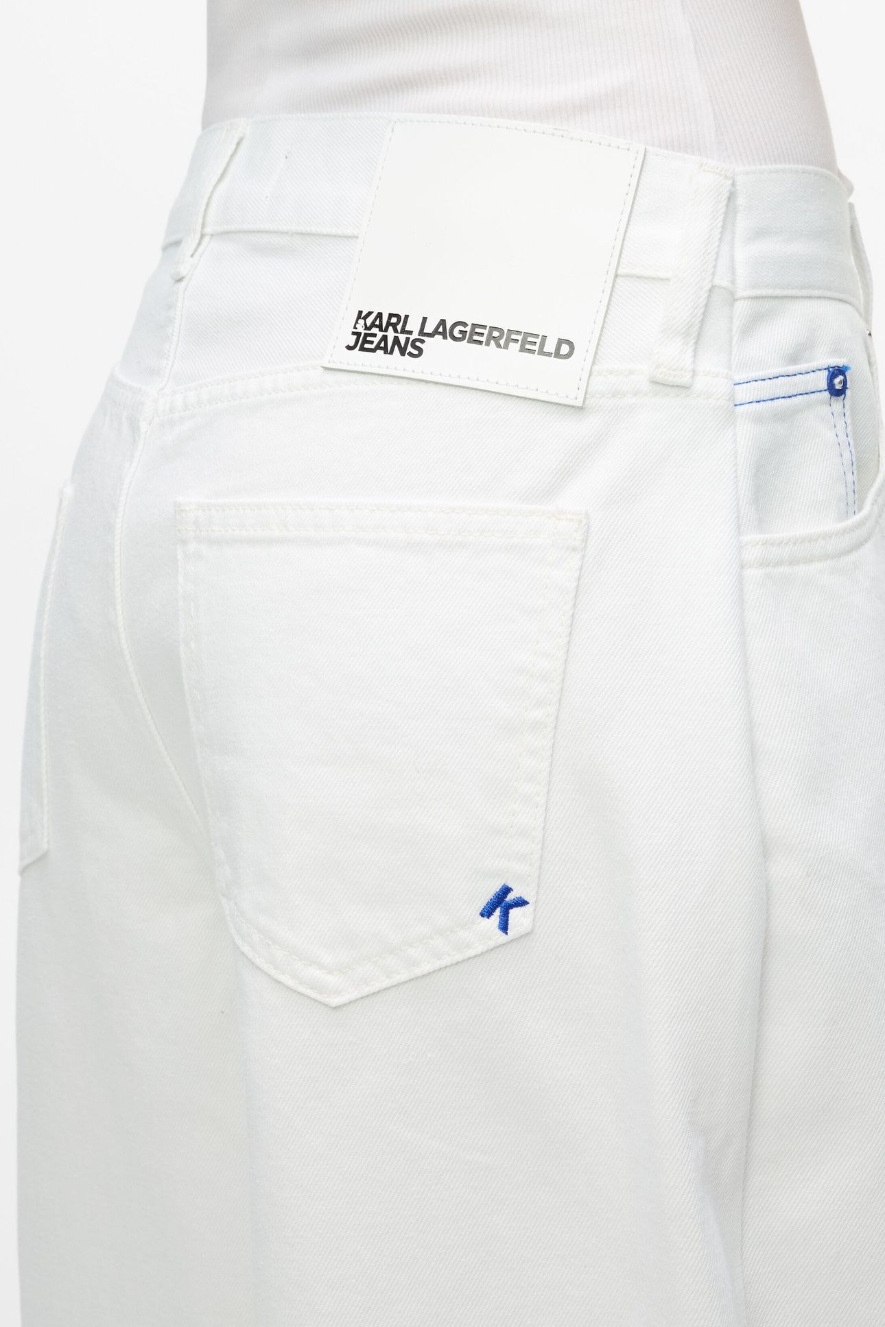 KLJ LR WIDE LEG DENIM WHITE DENIM 5