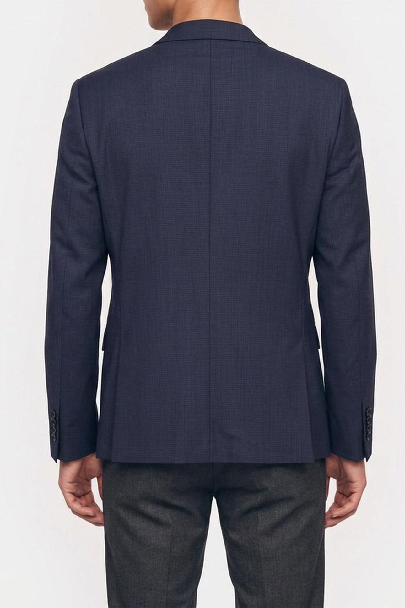LS MICRO DOT SLIM BLAZER SLATE BLUE 2