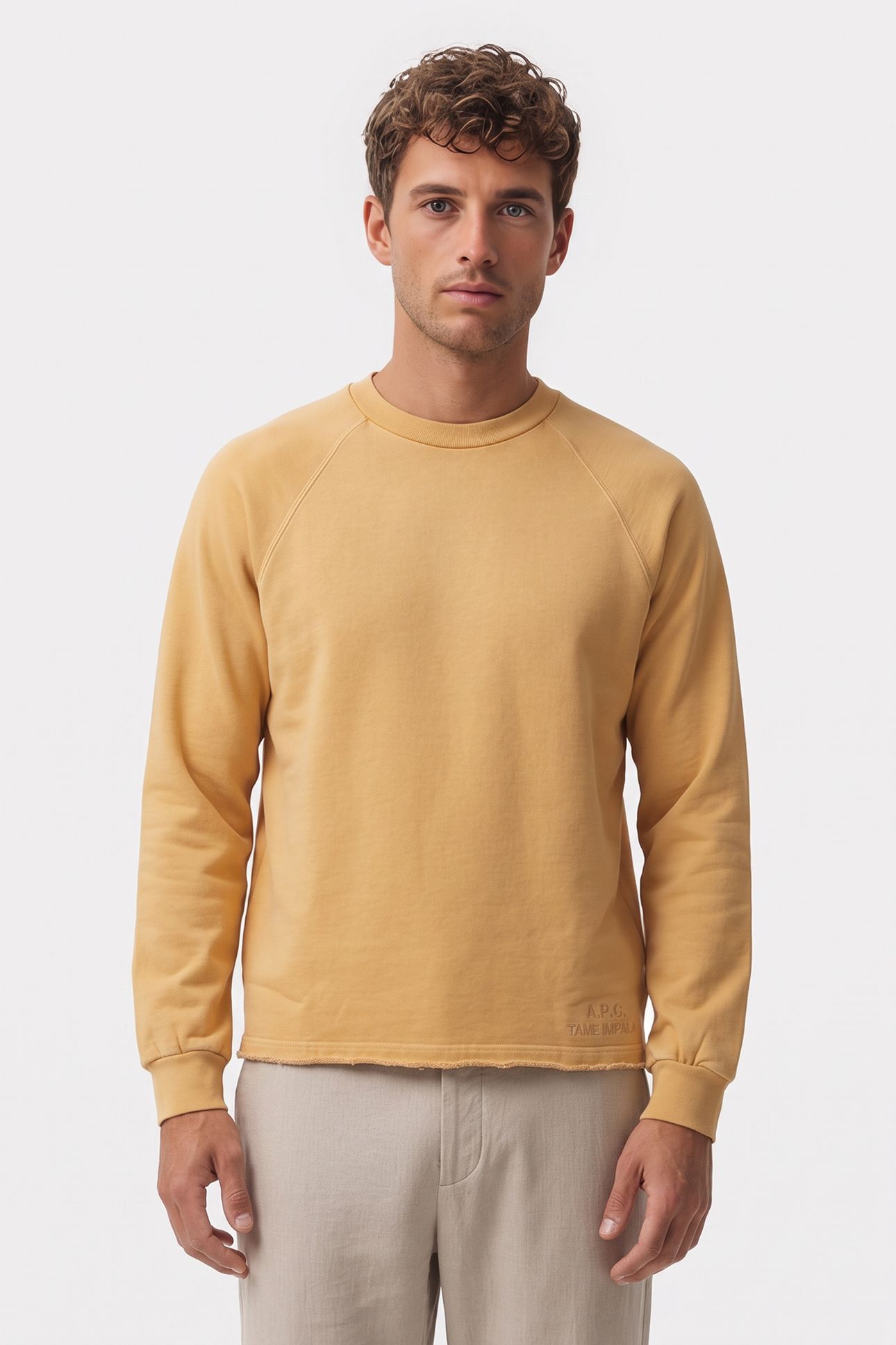 UNISEX SWEATSHIRT KICK OUT YELLOW 1