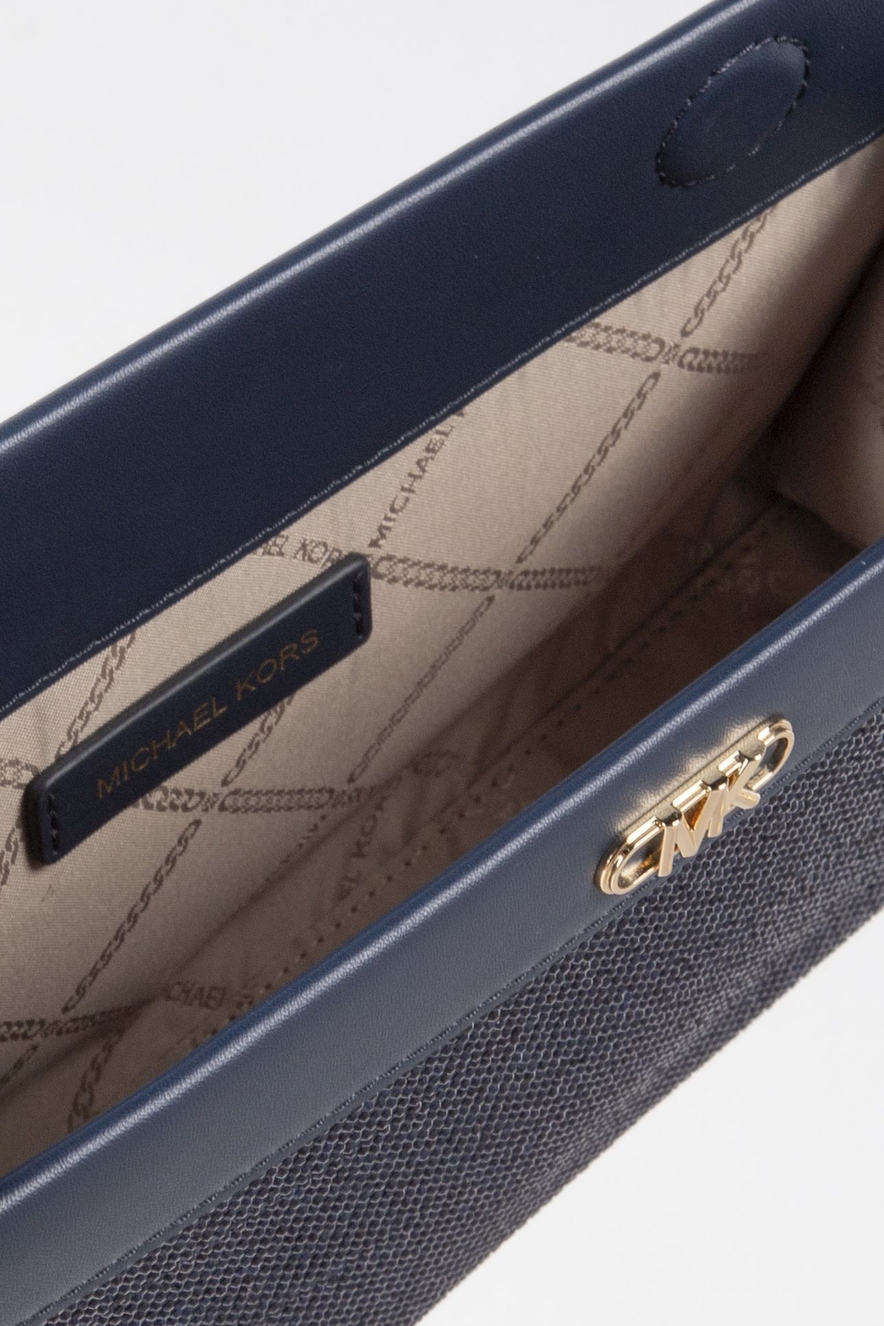LARGE EMBELLISHED CONVERTIBLE CLUTCH NAVY 5