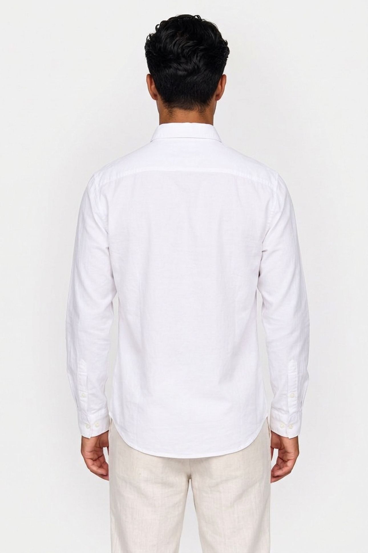 LS SOLID OXFORD CLASSIC SHIRT BRILLIANT WHITE 2