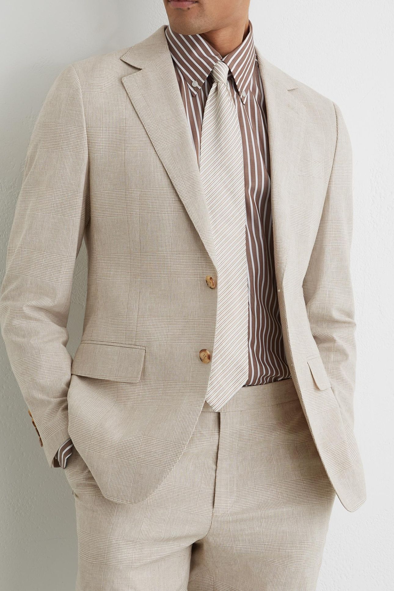 SB CHECK BLAZER OATMEAL BROWN 6